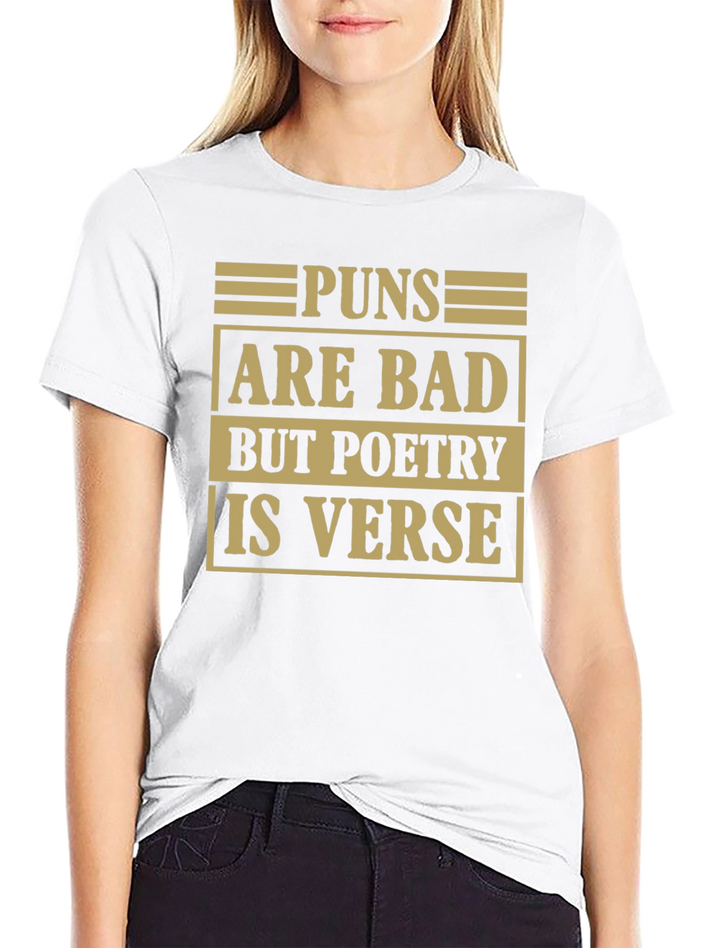 Pun Poetry Graphic Tee - Humorous Literary Shirt