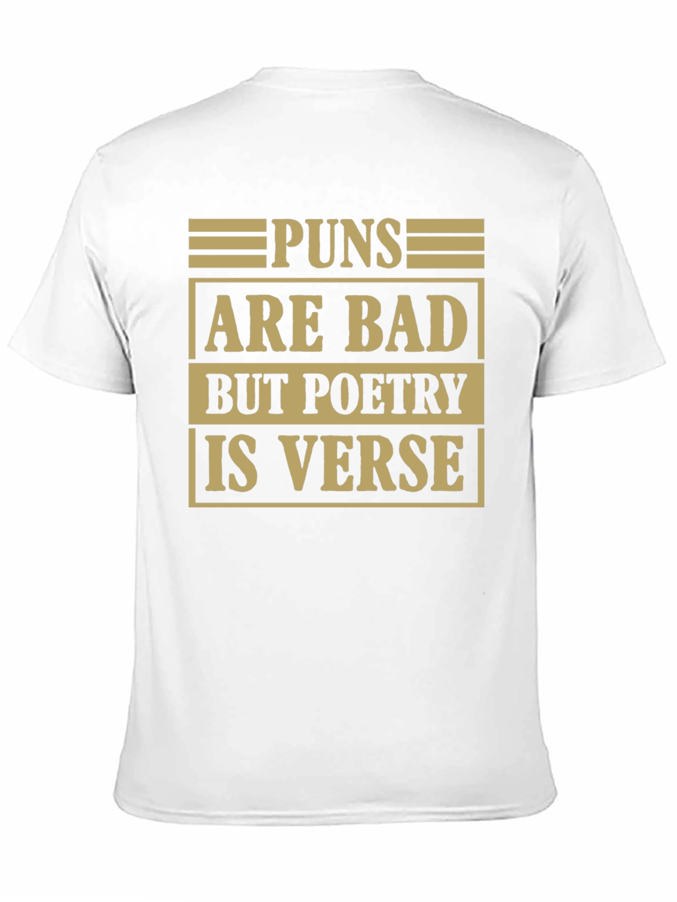Pun Poetry Graphic Tee - Humorous Literary Shirt