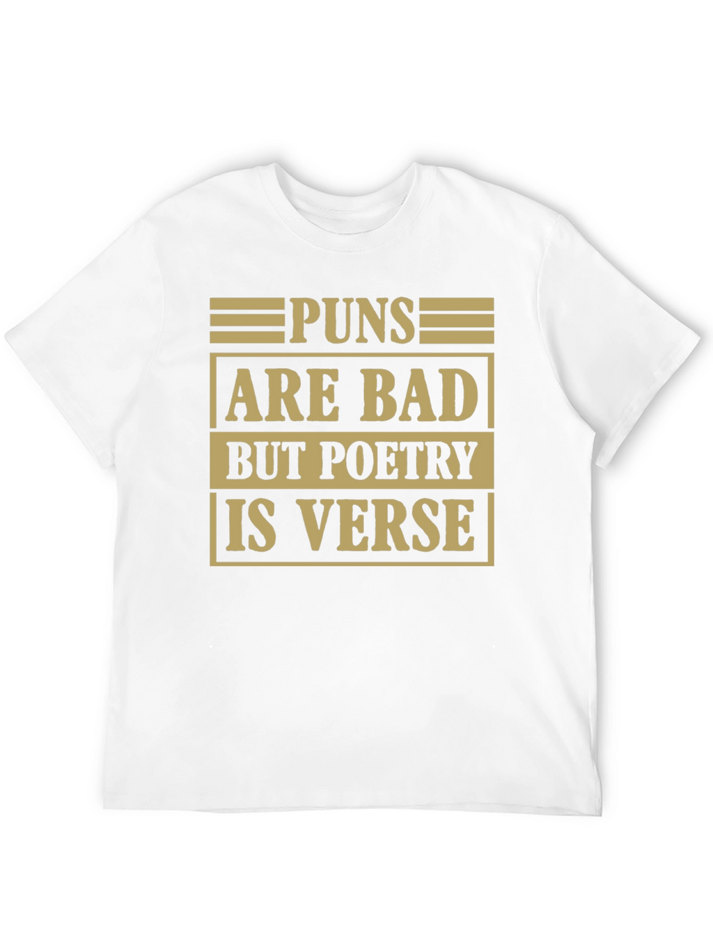 Pun Poetry Graphic Tee - Humorous Literary Shirt
