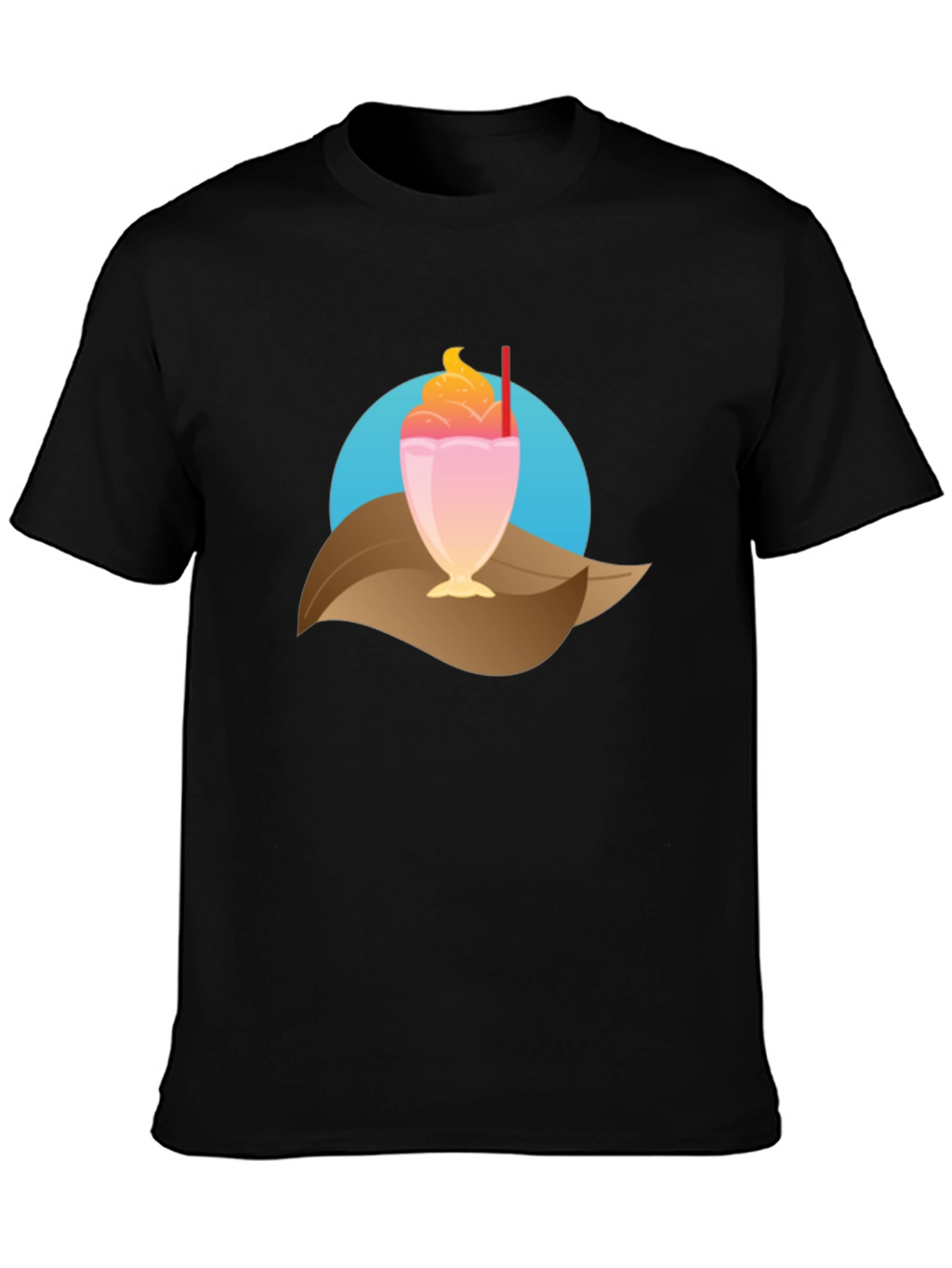 Tropical Milkshake Graphic Tee - Casual Summer Style