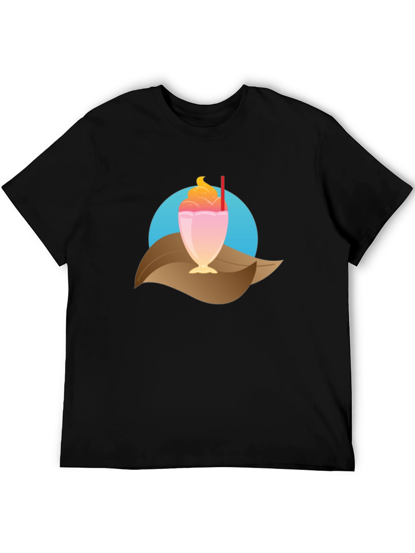 Tropical Milkshake Graphic Tee - Casual Summer Style