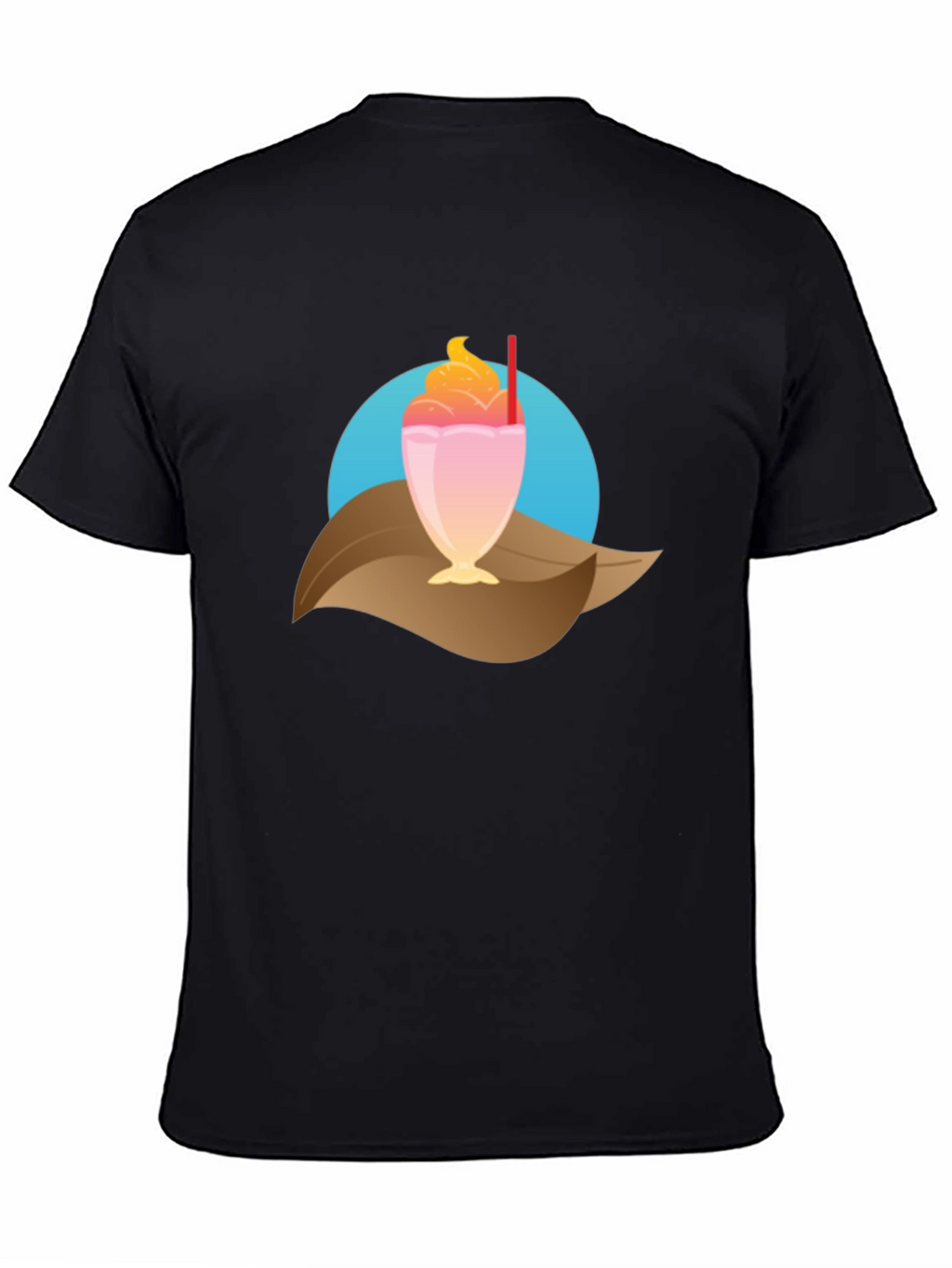 Tropical Milkshake Graphic Tee - Casual Summer Style