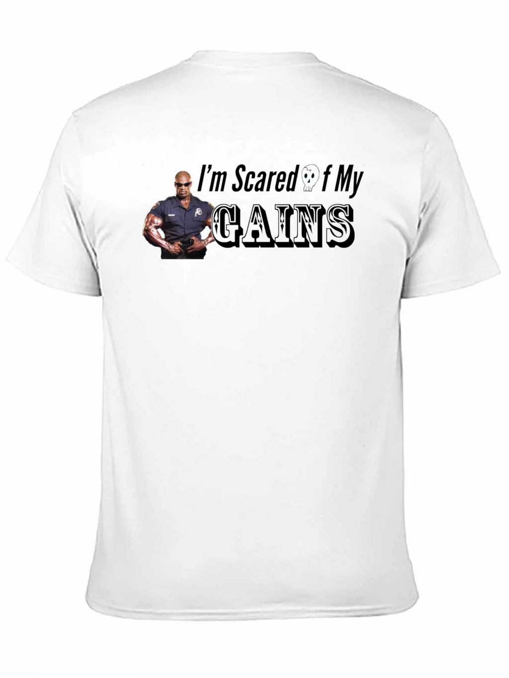Im Scared Of My Gains Funny Graphic T-Shirt