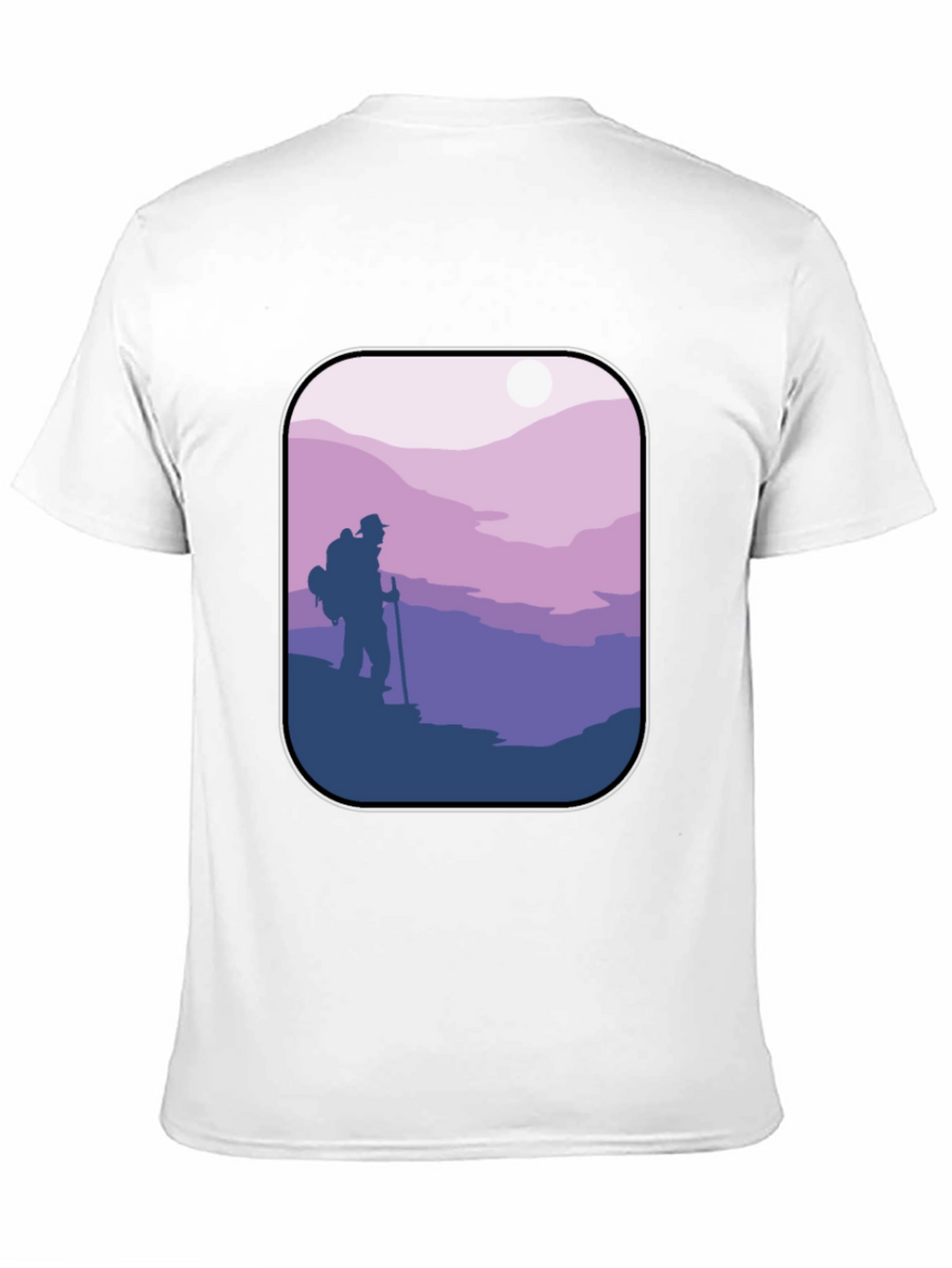 Hiking Adventure Graphic Tee - Black Cotton Comfort