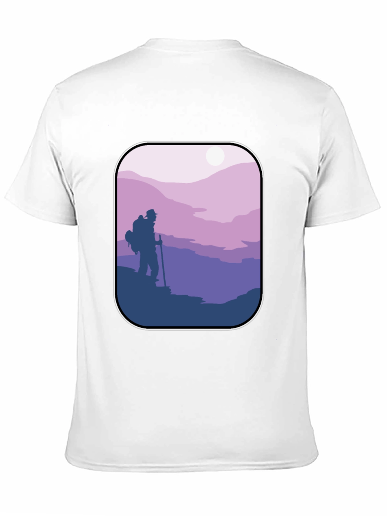 Hiking Adventure Graphic Tee - Black Cotton Comfort
