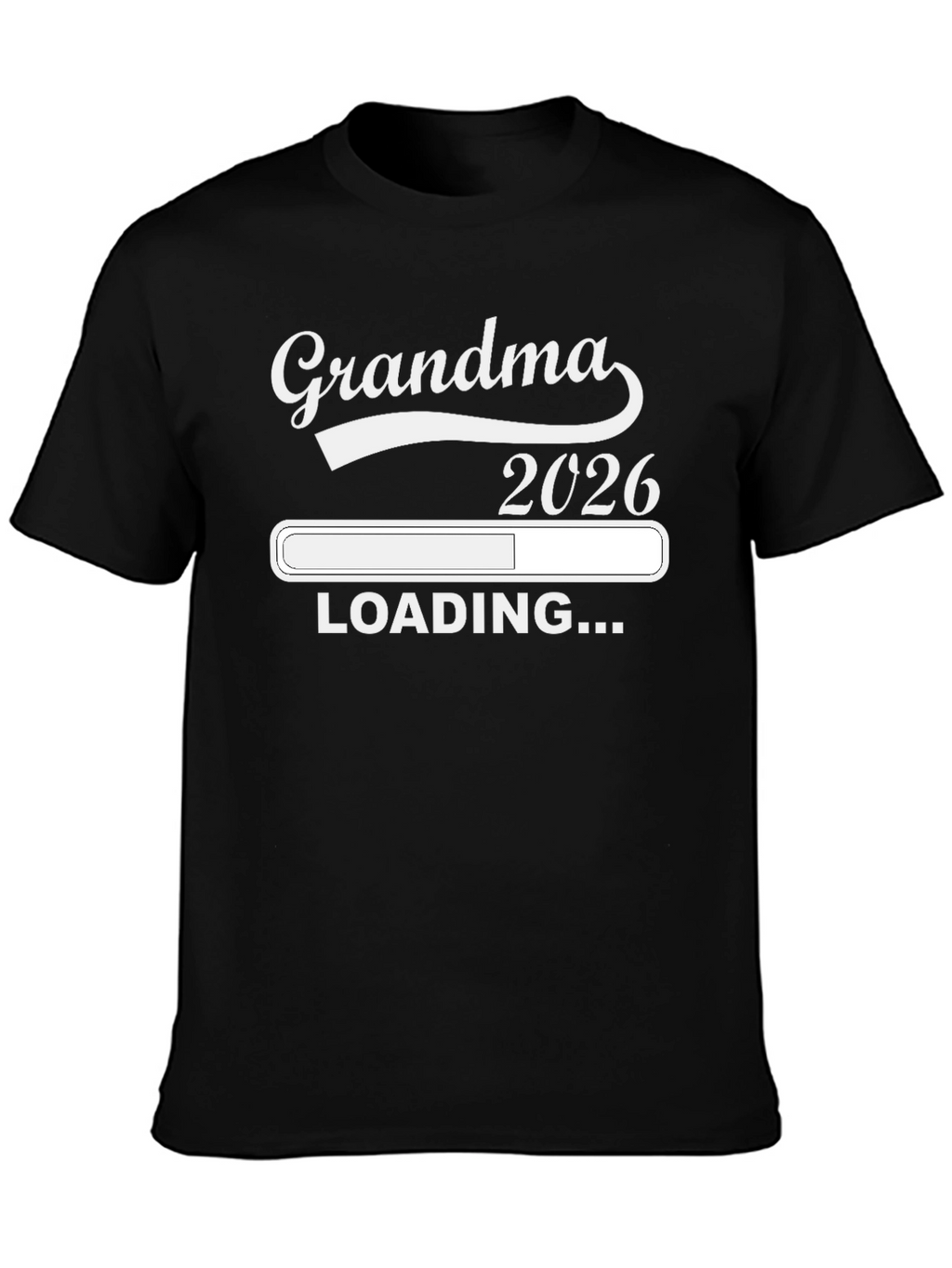 Grandma 2026 Loading Black T-Shirt