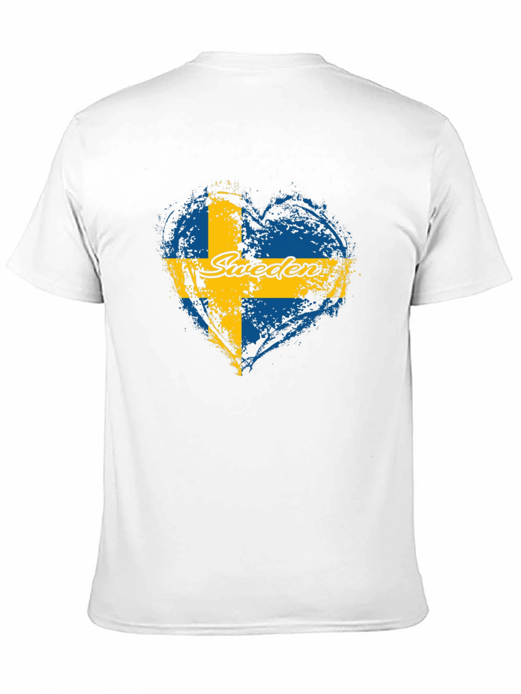 Sweden Flag Heart T-Shirt - Love Swedish Pride