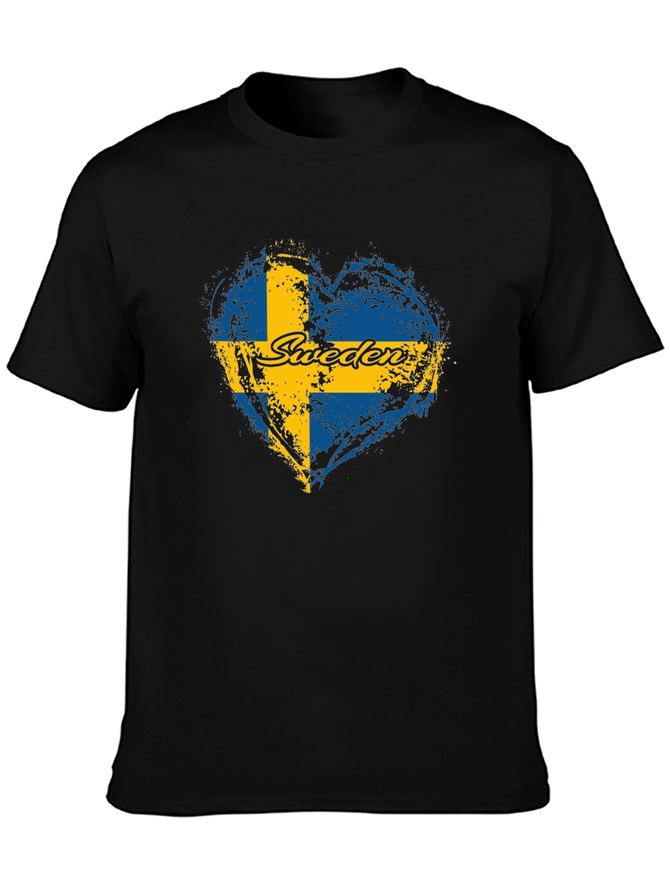 Sweden Flag Heart T-Shirt - Love Swedish Pride