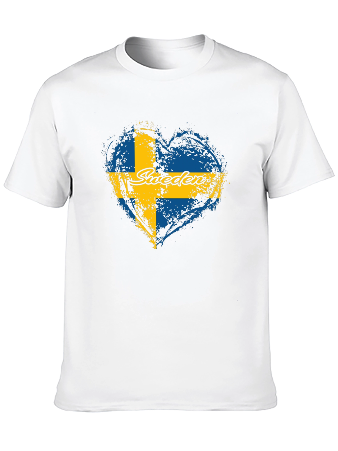 Sweden Flag Heart T-Shirt - Love Swedish Pride