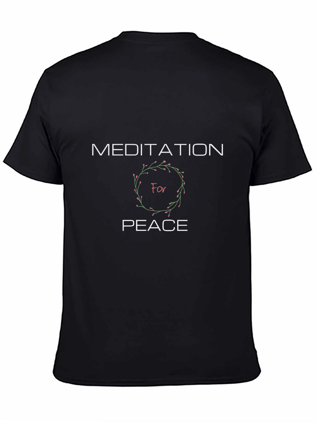 Meditation for Peace Black T-Shirt