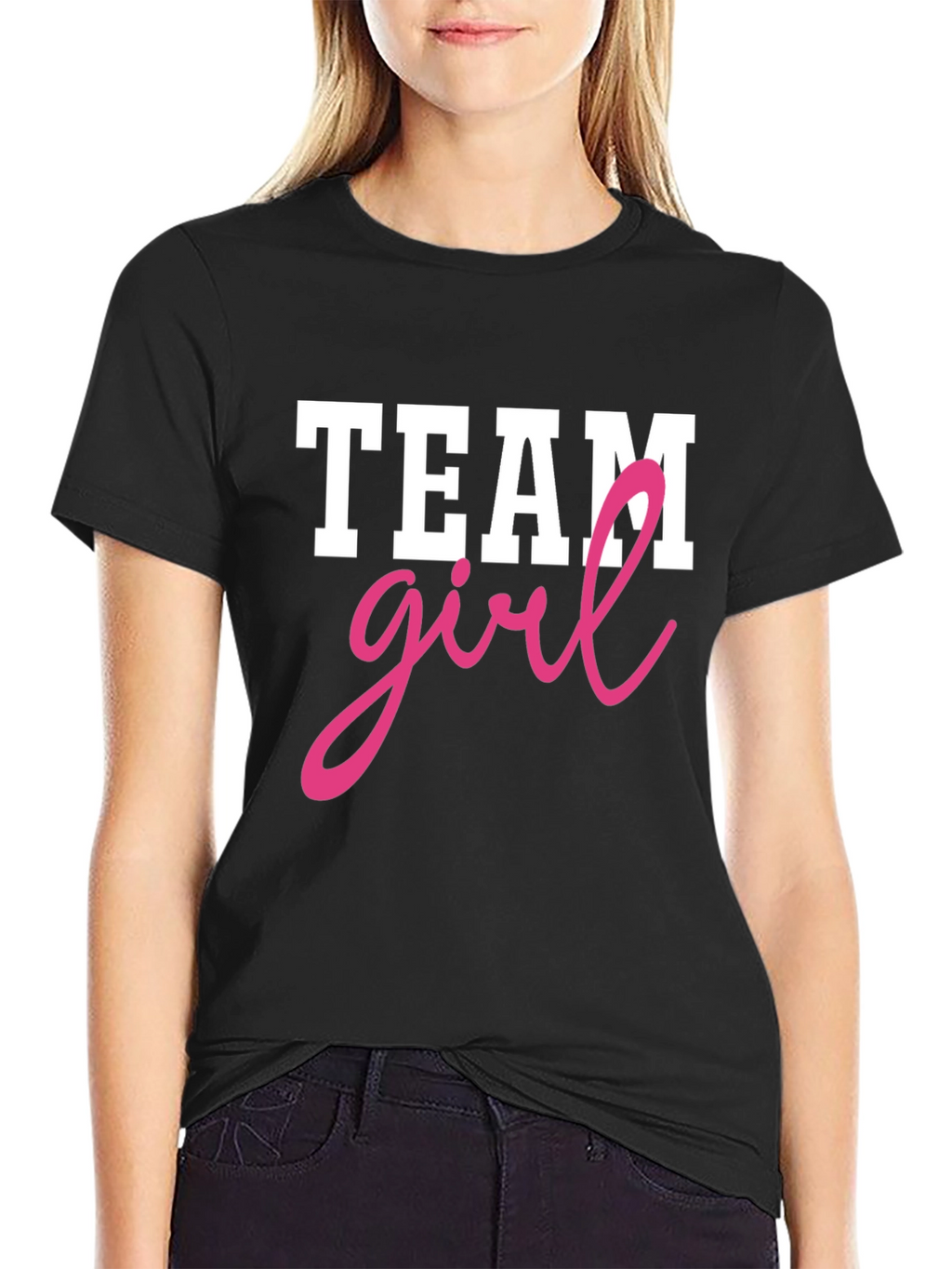 Team Girl T-Shirt - Baby Gender Reveal Party