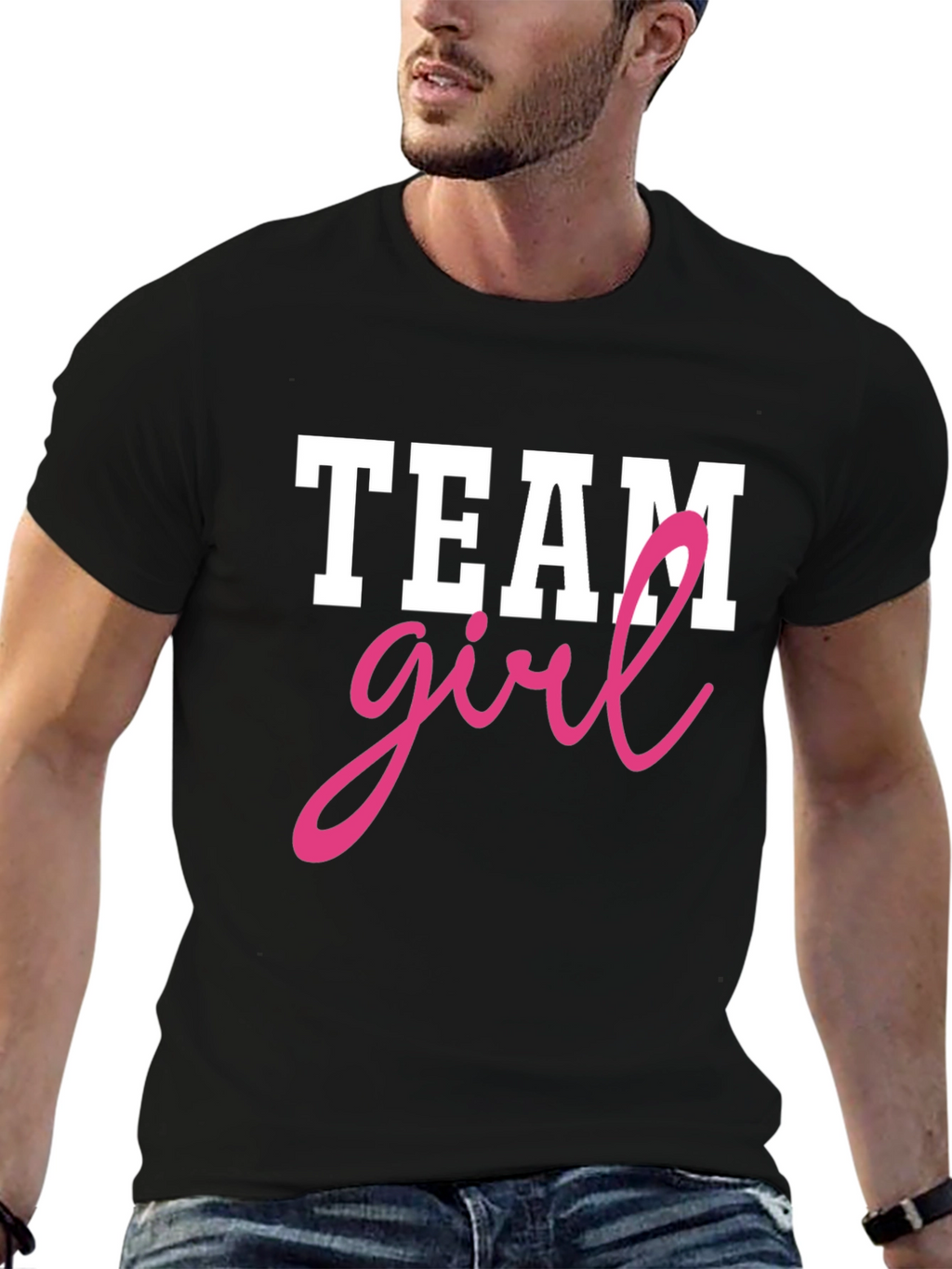 Team Girl T-Shirt - Baby Gender Reveal Party