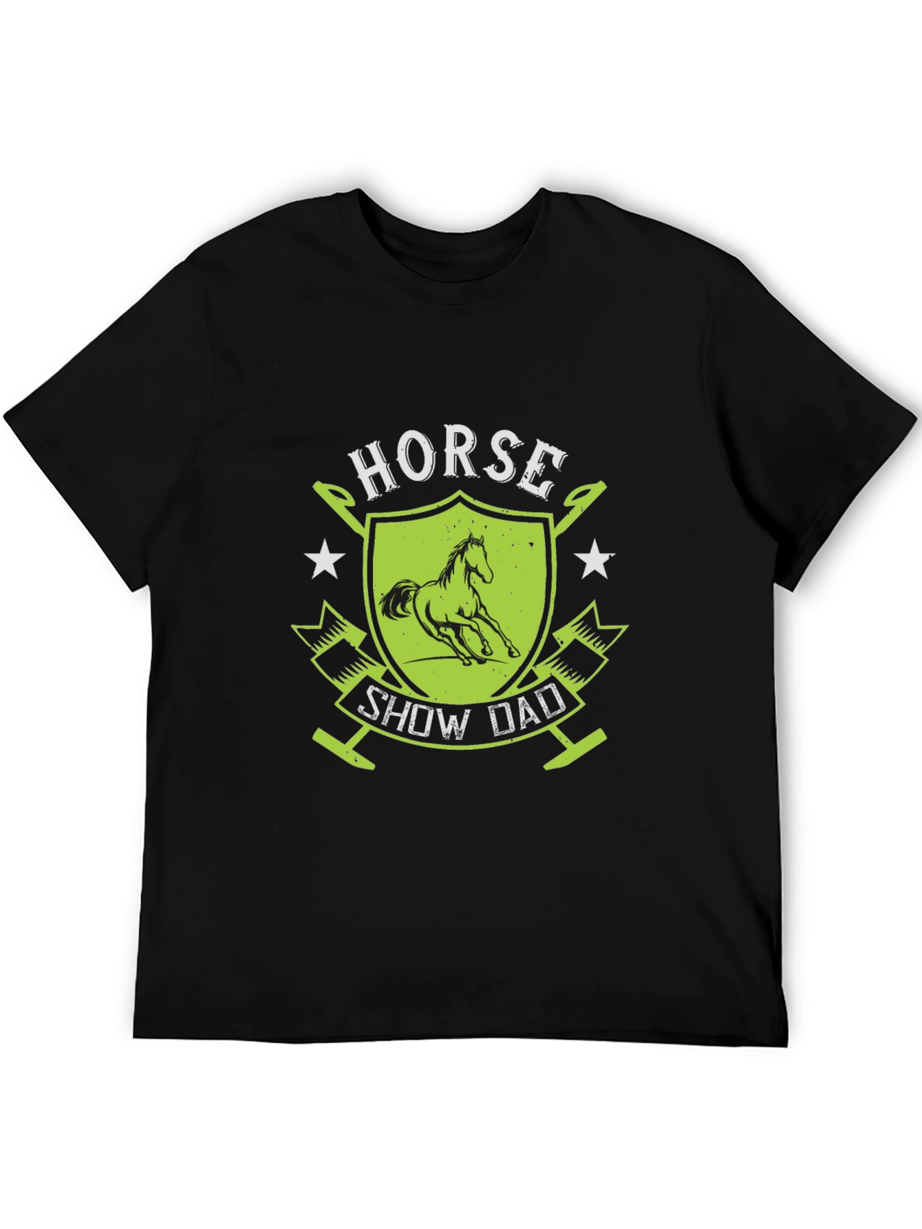 Horse Show Dad Graphic Tee - Equestrian Father T-Shirt