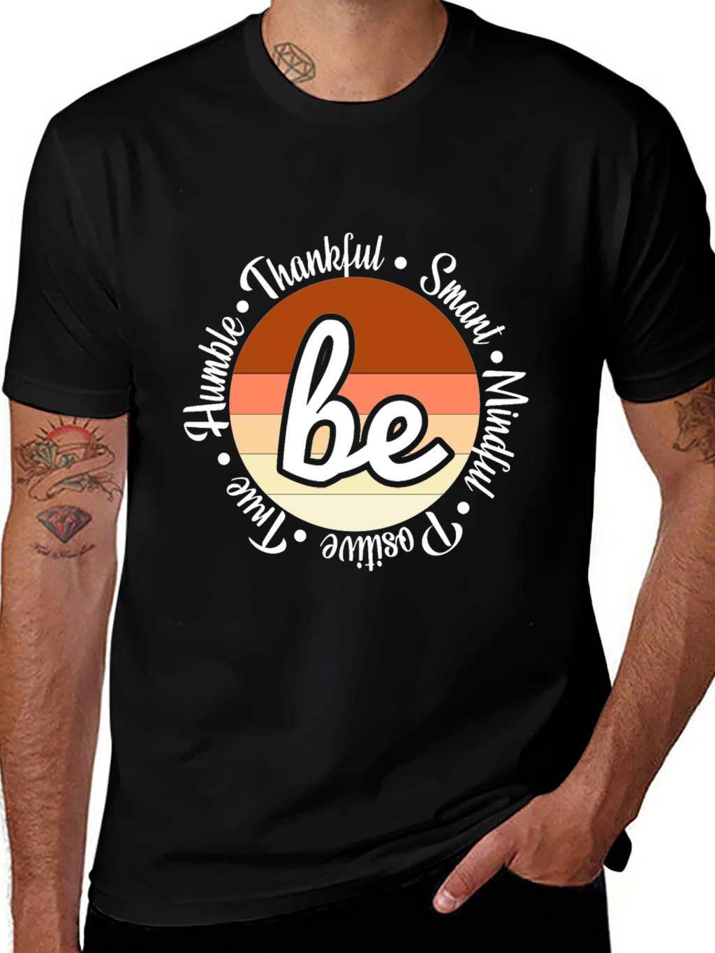 Be Thankful Inspirational Graphic Tee