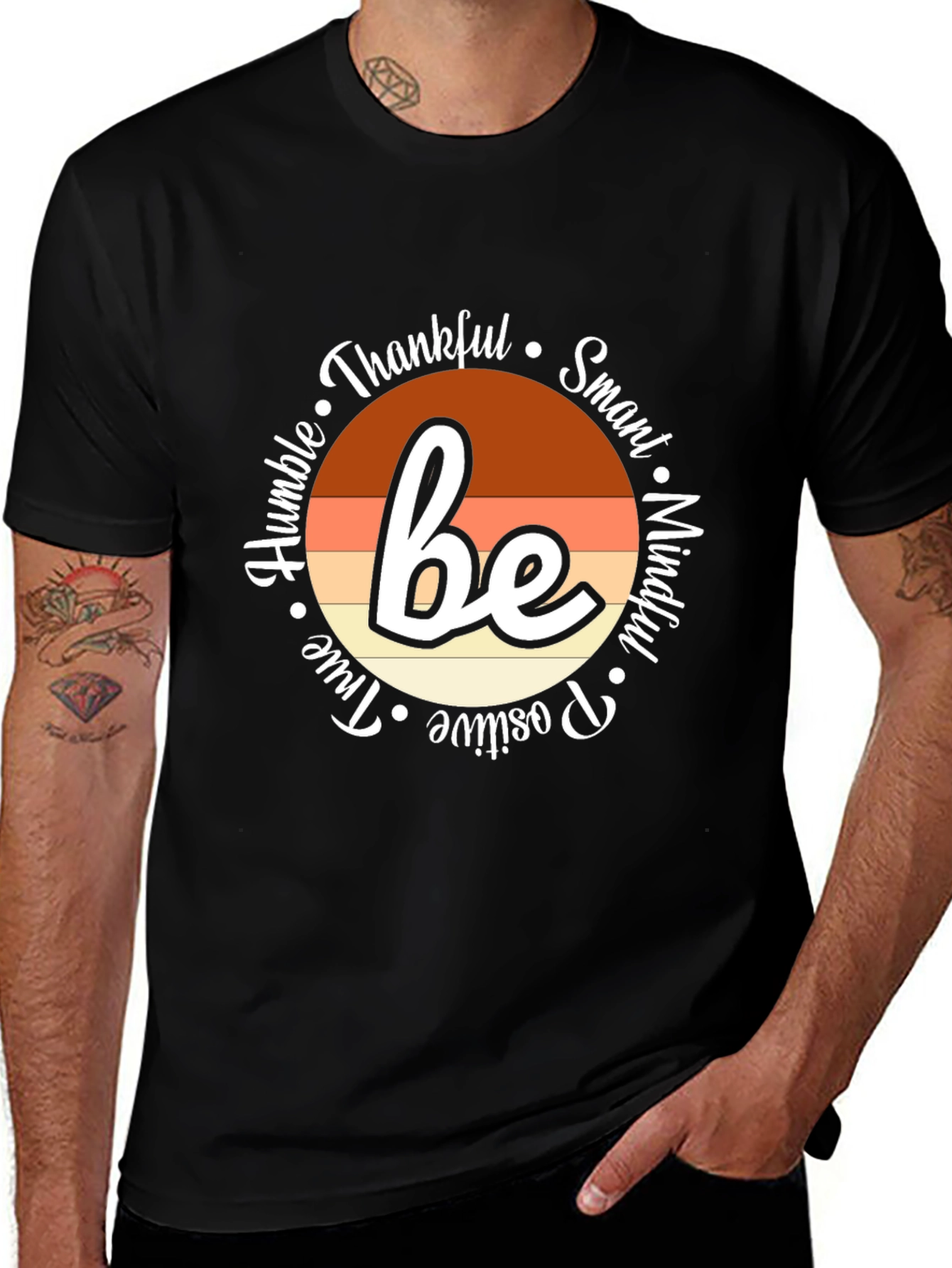 Be Thankful Inspirational Graphic Tee