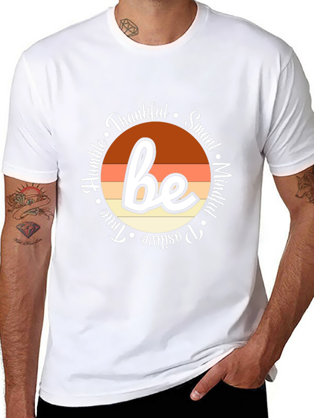 Be Thankful Inspirational Graphic Tee