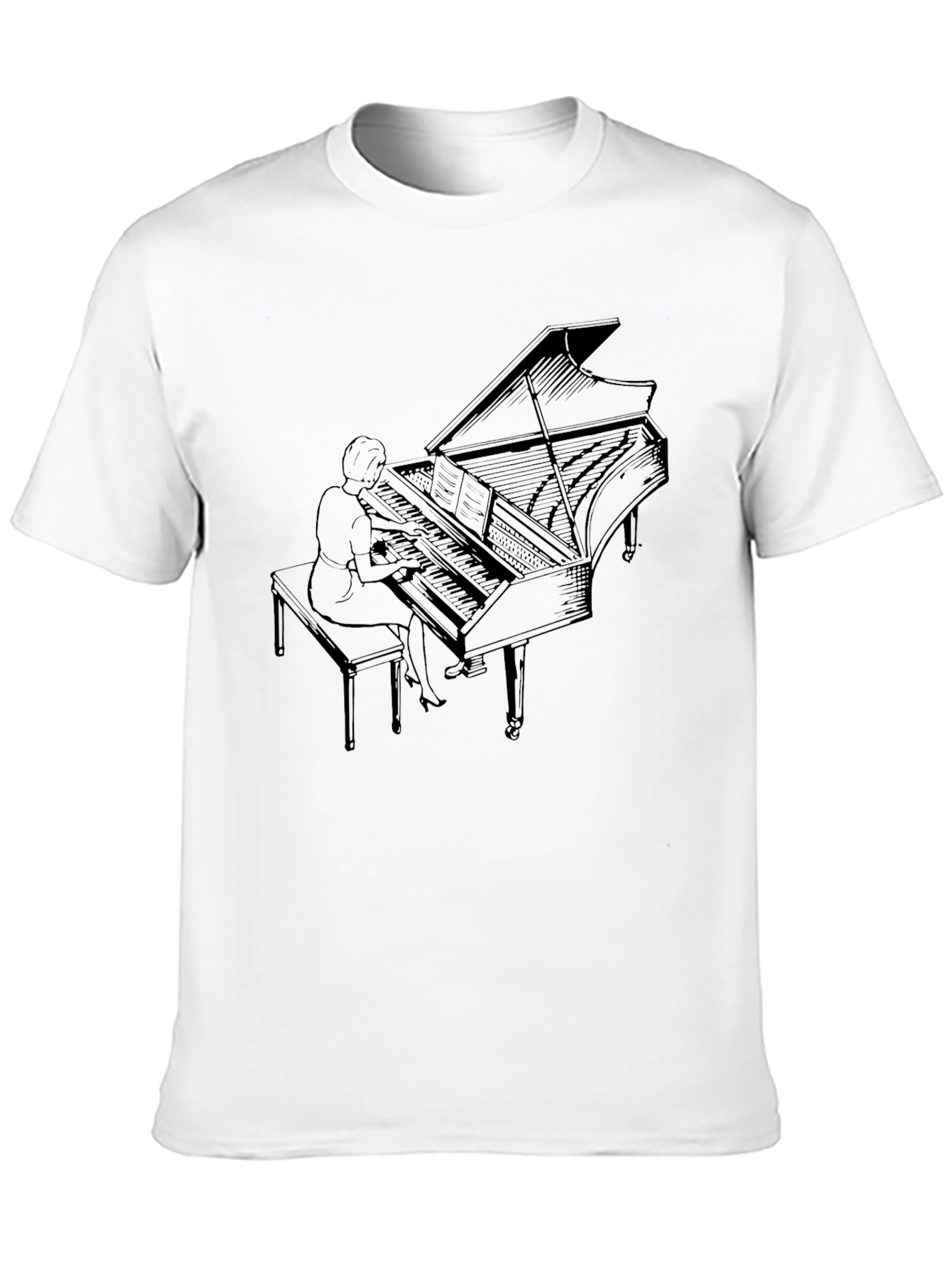 Grand Piano Player Graphic Tee