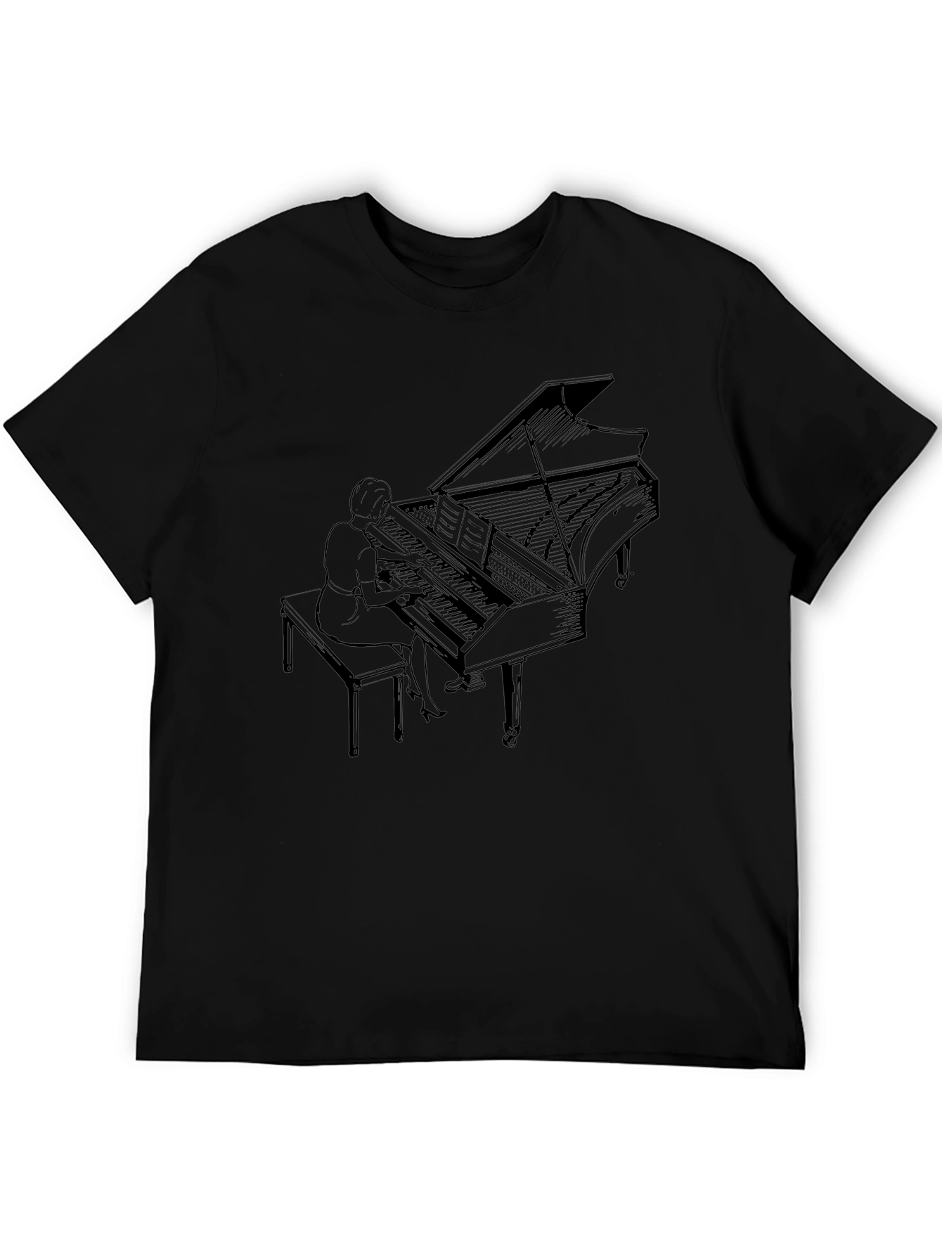 Grand Piano Player Graphic Tee