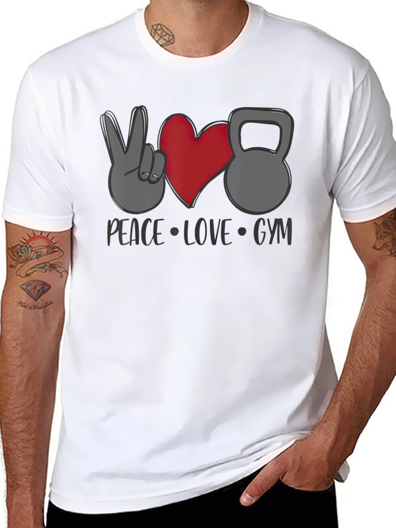 Peace Love Gym Graphic Tee