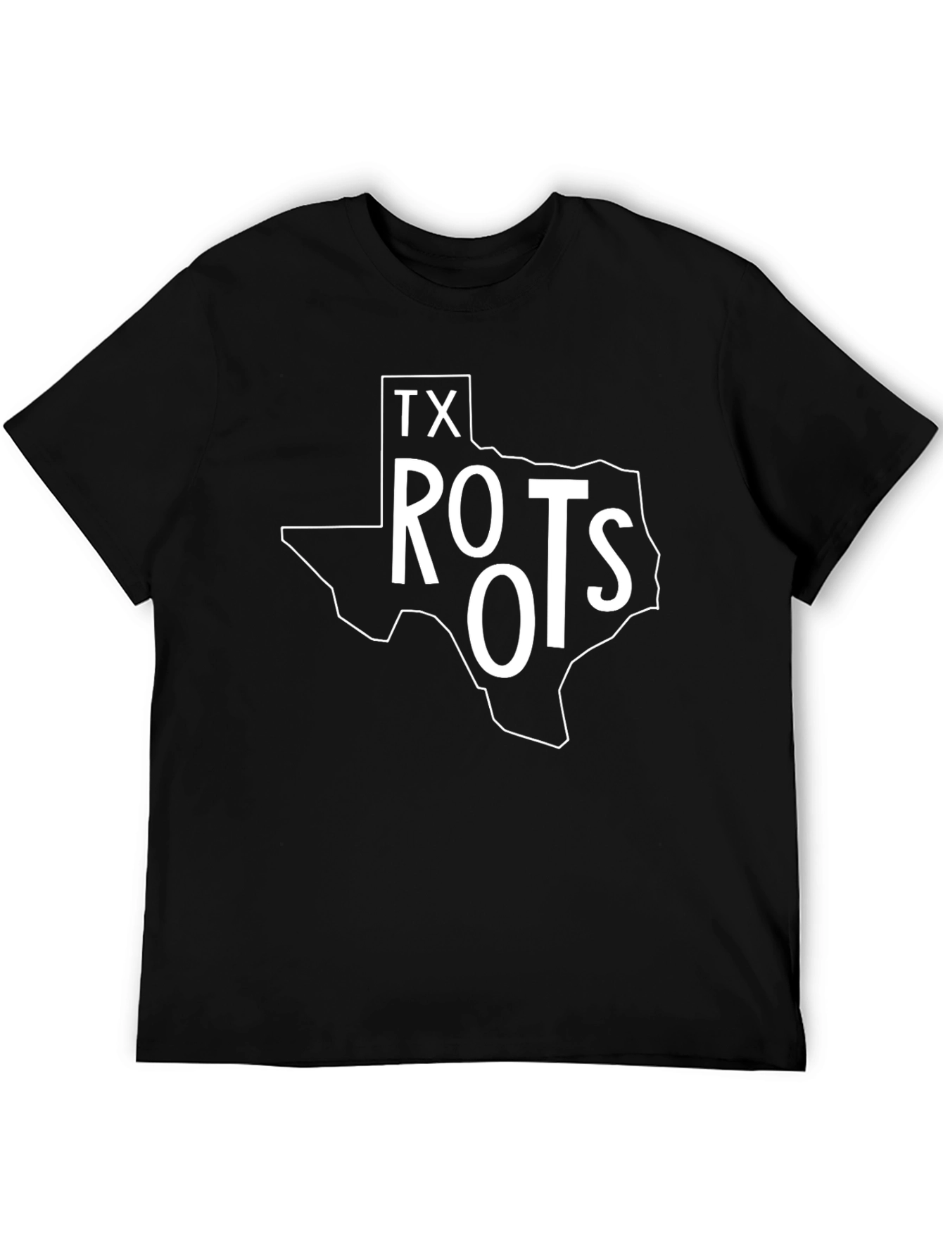 Texas Roots Graphic T-Shirt - Black