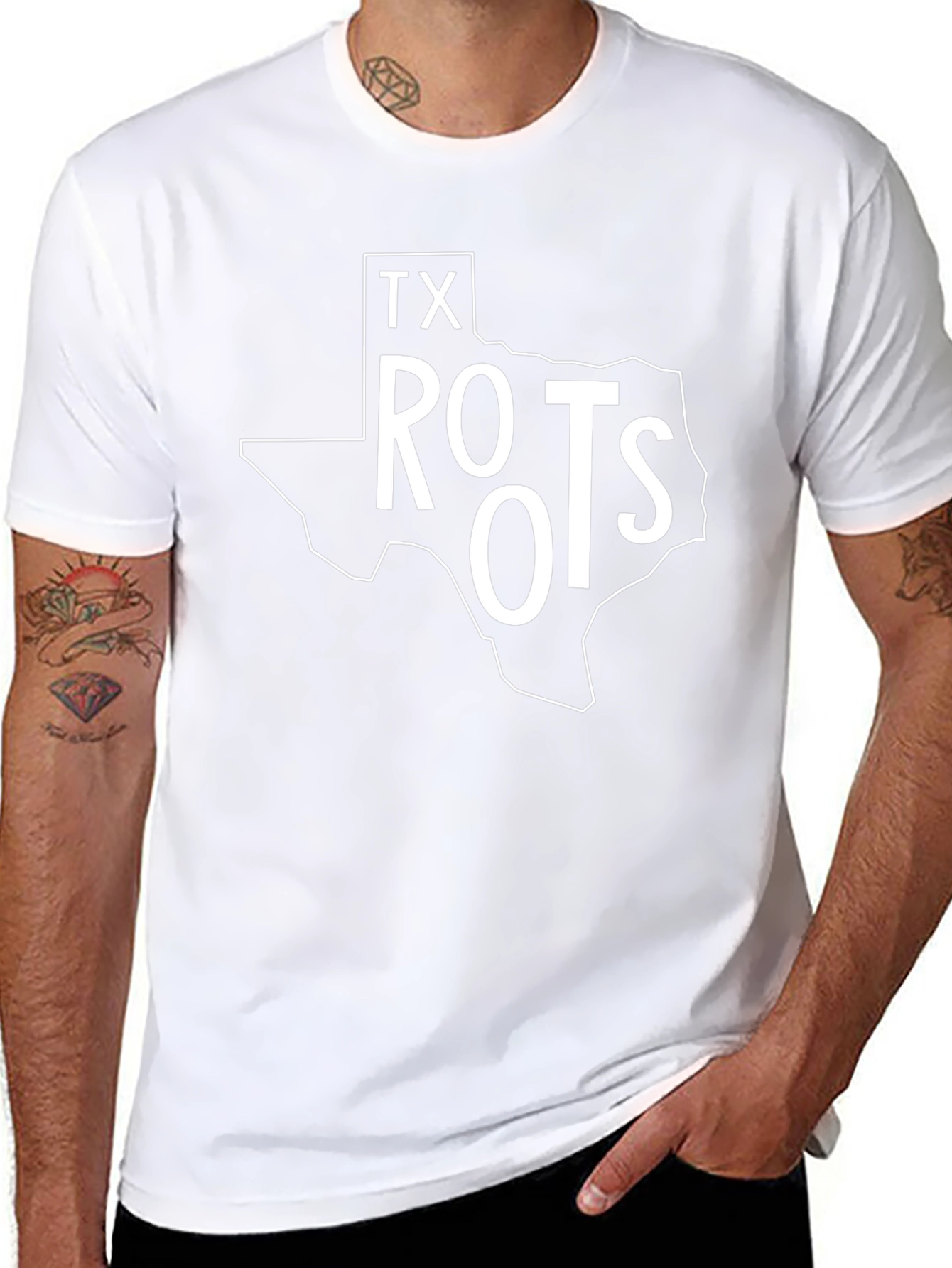 Texas Roots Graphic T-Shirt - Black