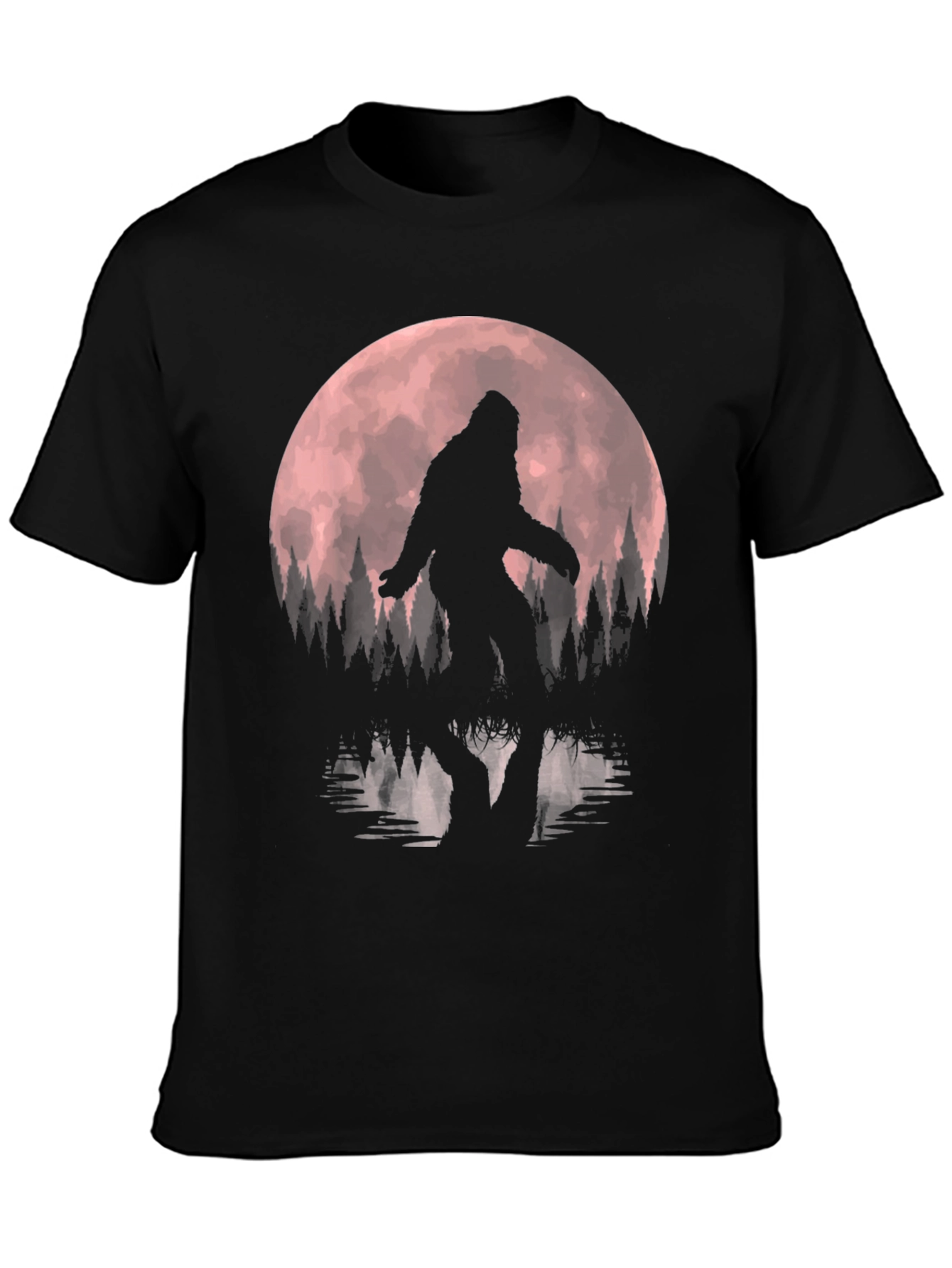 Bigfoot Moon Mens Graphic Tee