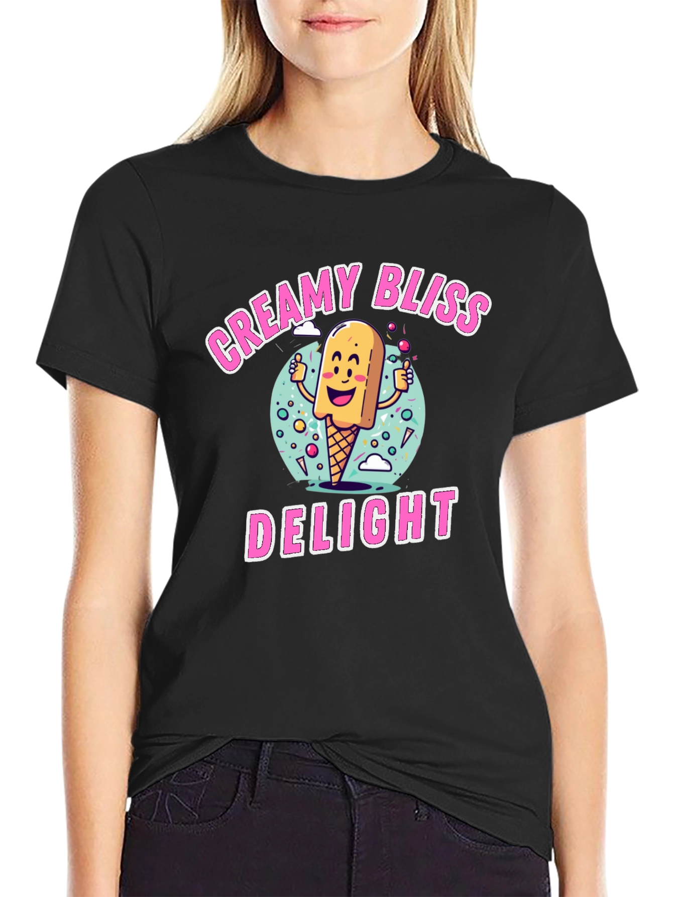 Creamy Bliss Delight Graphic T-Shirt