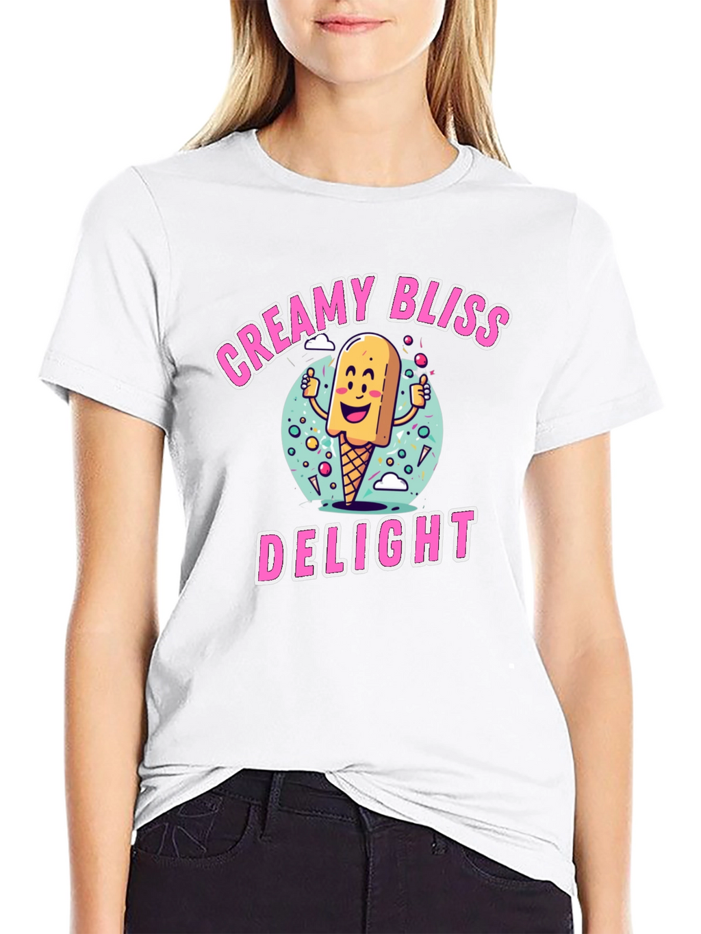 Creamy Bliss Delight Graphic T-Shirt
