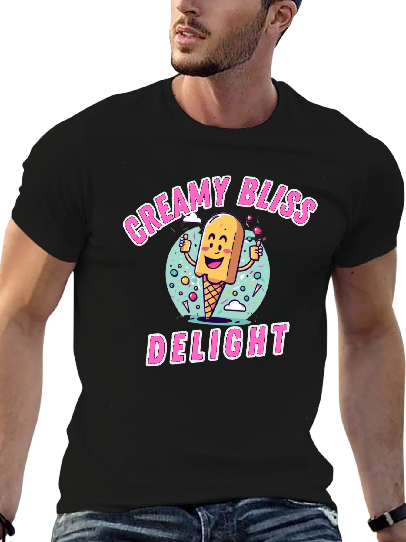 Creamy Bliss Delight Graphic T-Shirt