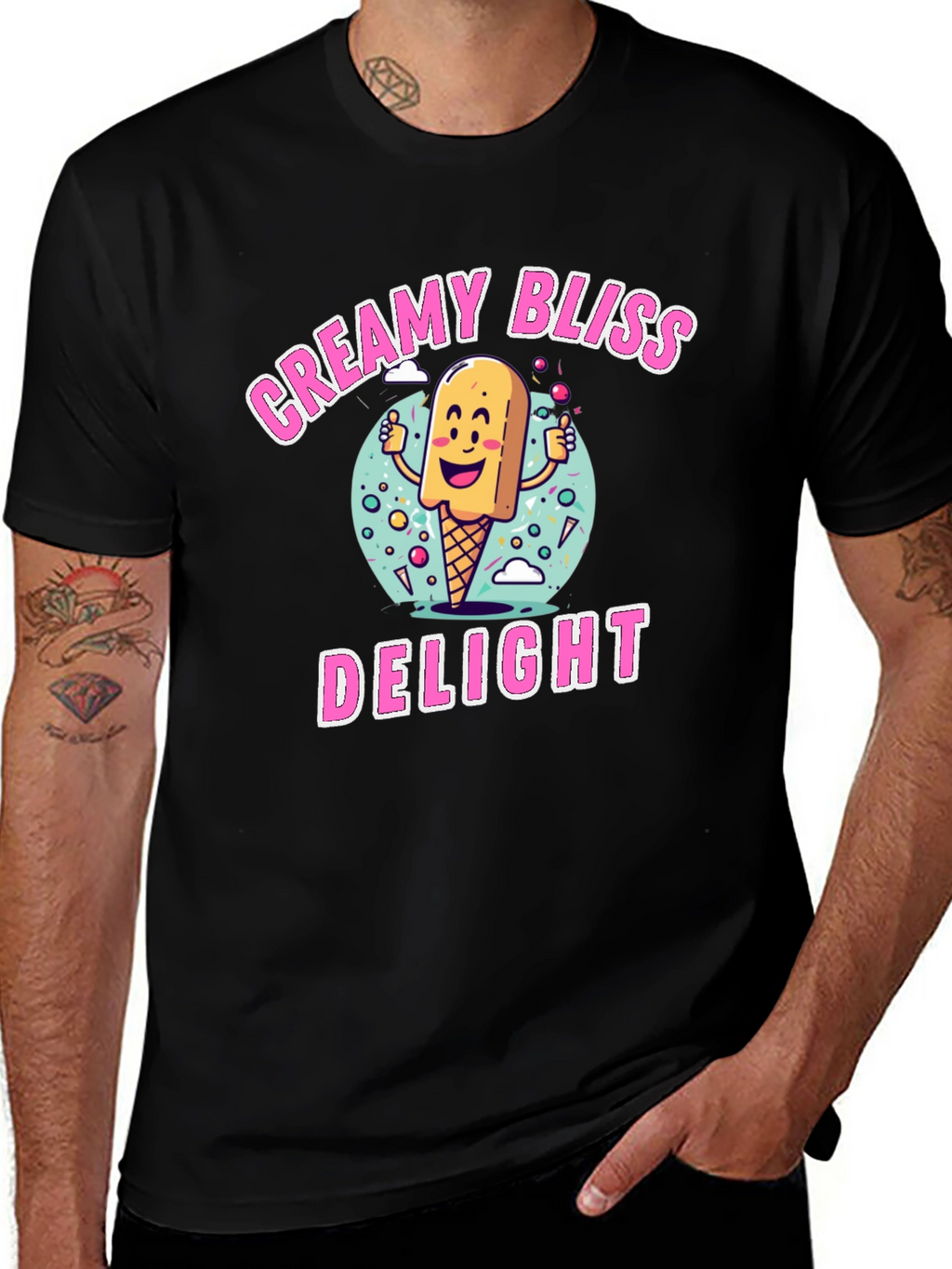 Creamy Bliss Delight Graphic T-Shirt