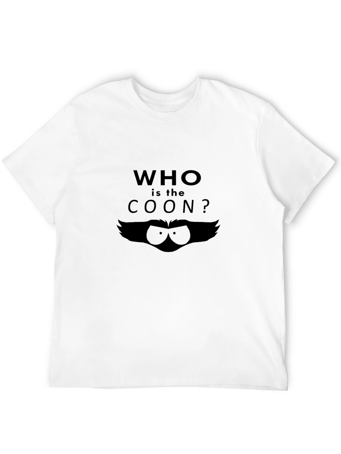 Who is the Coon? Graphic T-Shirt - Black