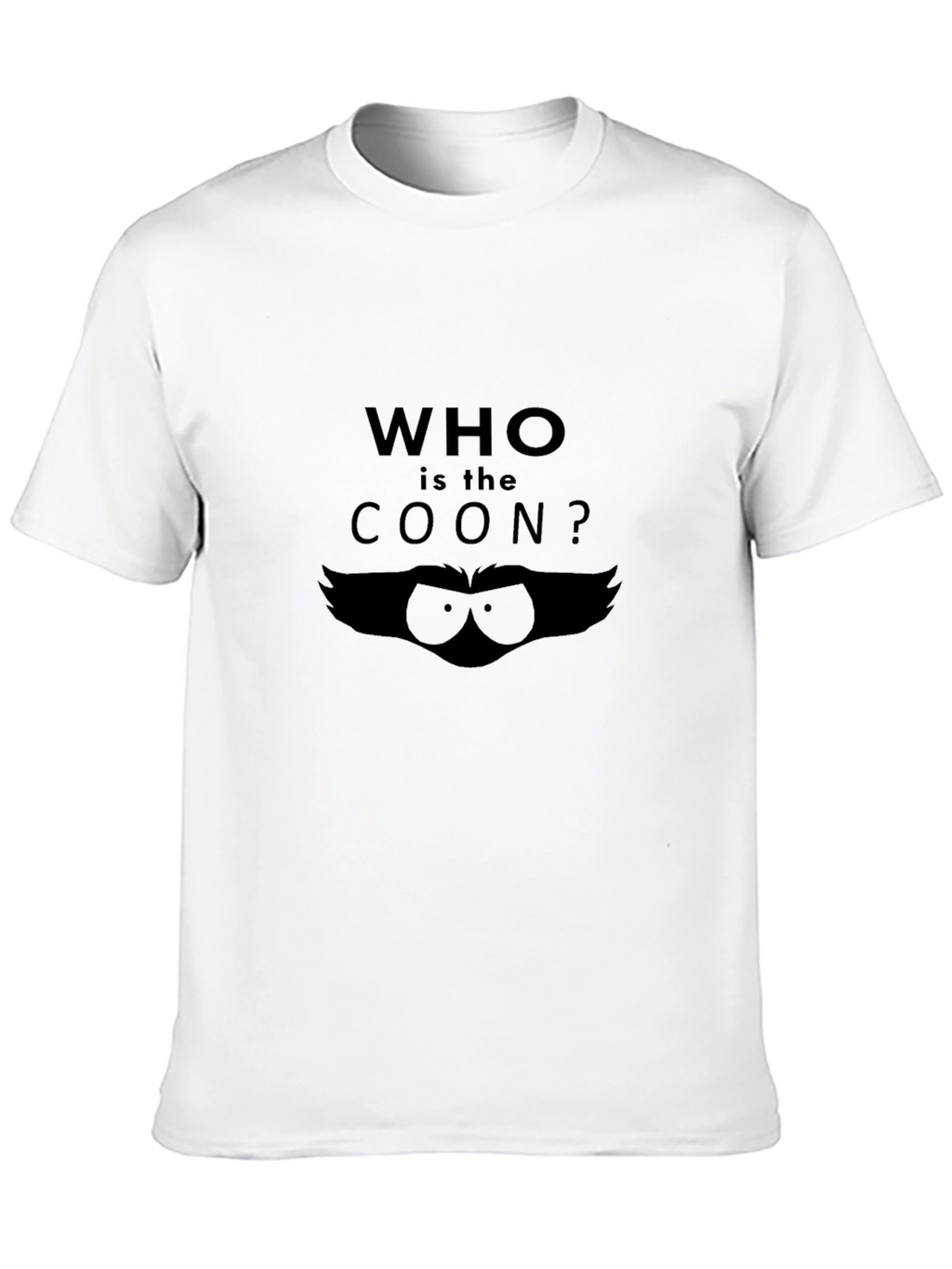 Who is the Coon? Graphic T-Shirt - Black