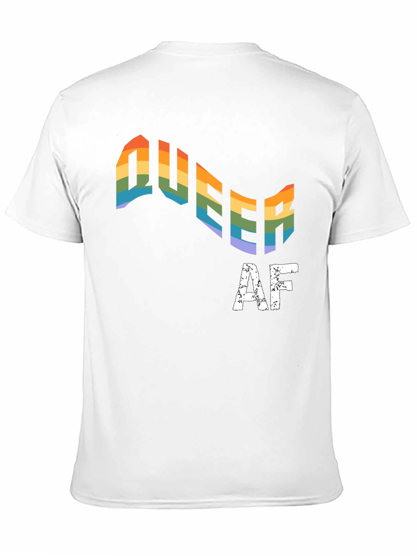 Queer AF Rainbow Pride T-Shirt