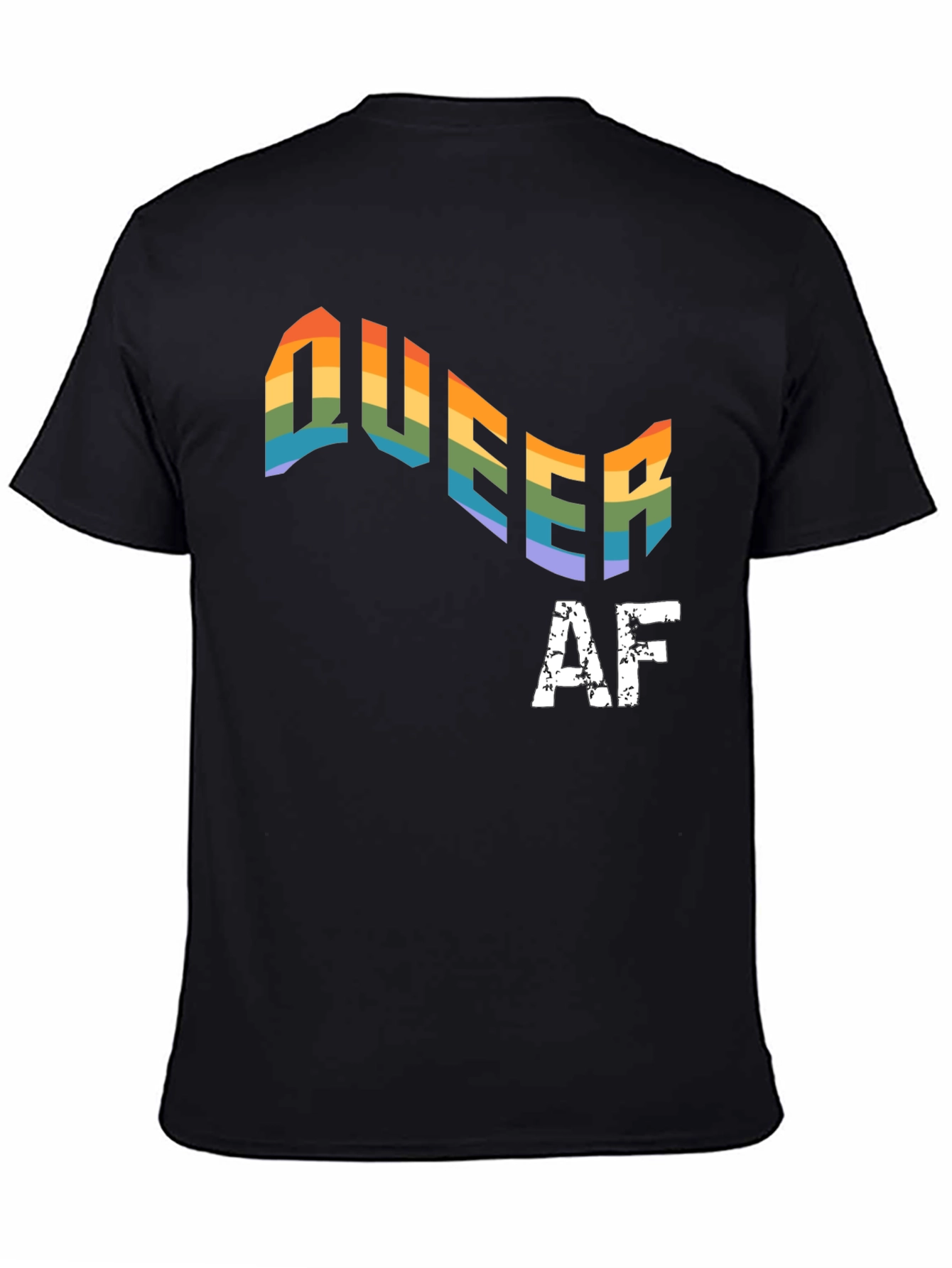 Queer AF Rainbow Pride T-Shirt