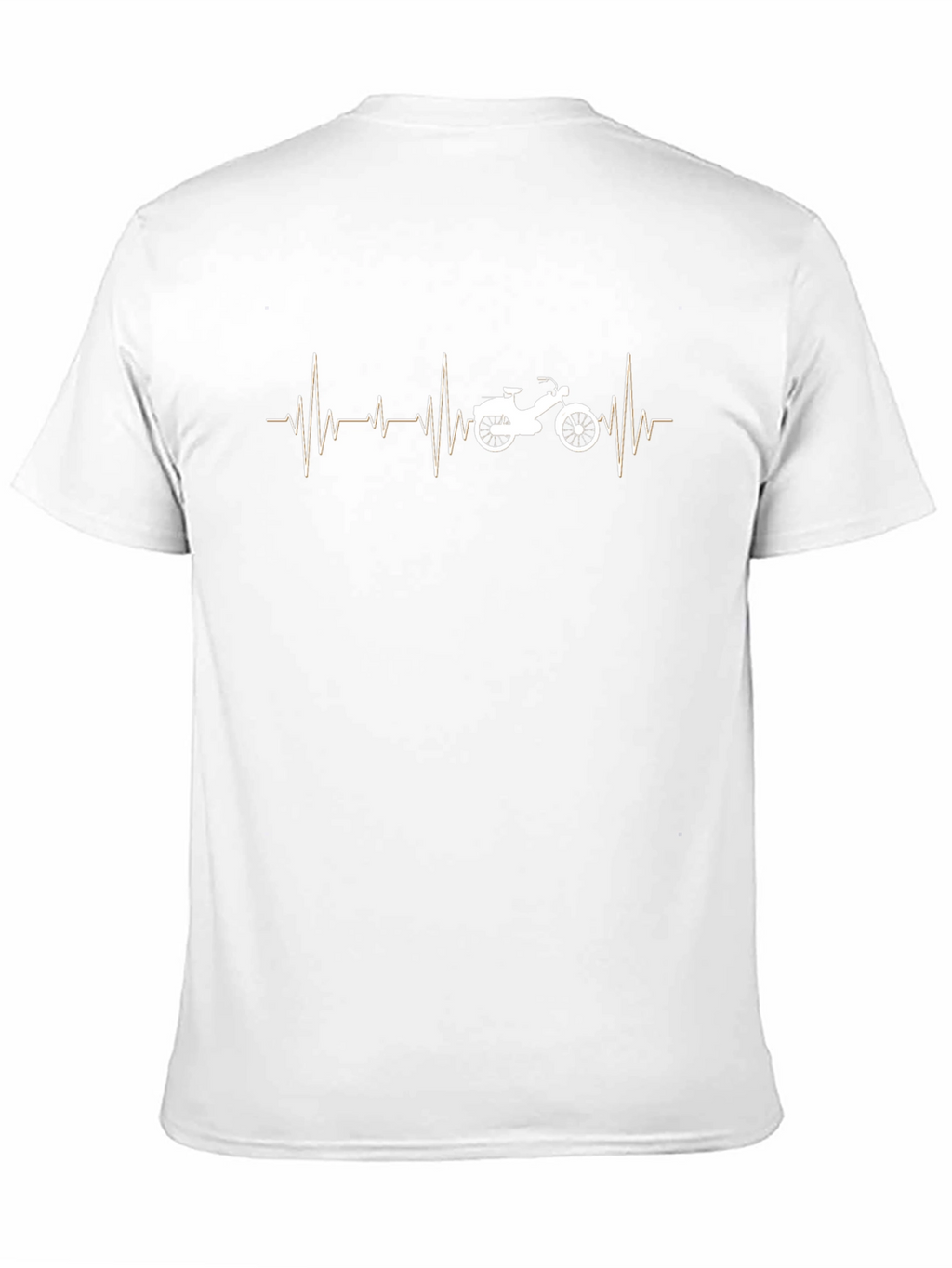 Motorcycle Heartbeat T-Shirt - Black