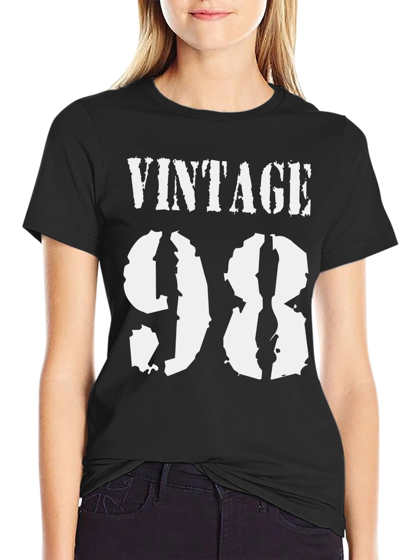 Vintage 98 Graphic Tee - Classic Birthday T-Shirt