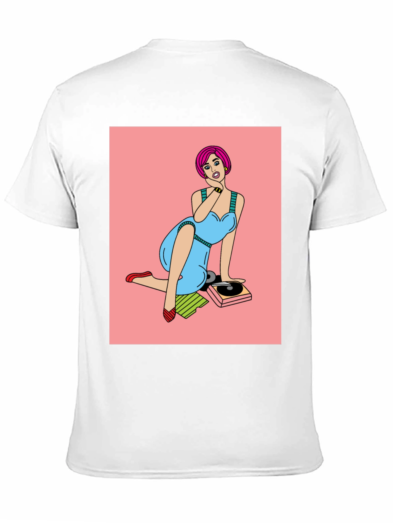 Retro Pop Art Graphic Tee - Vinyl Vibes