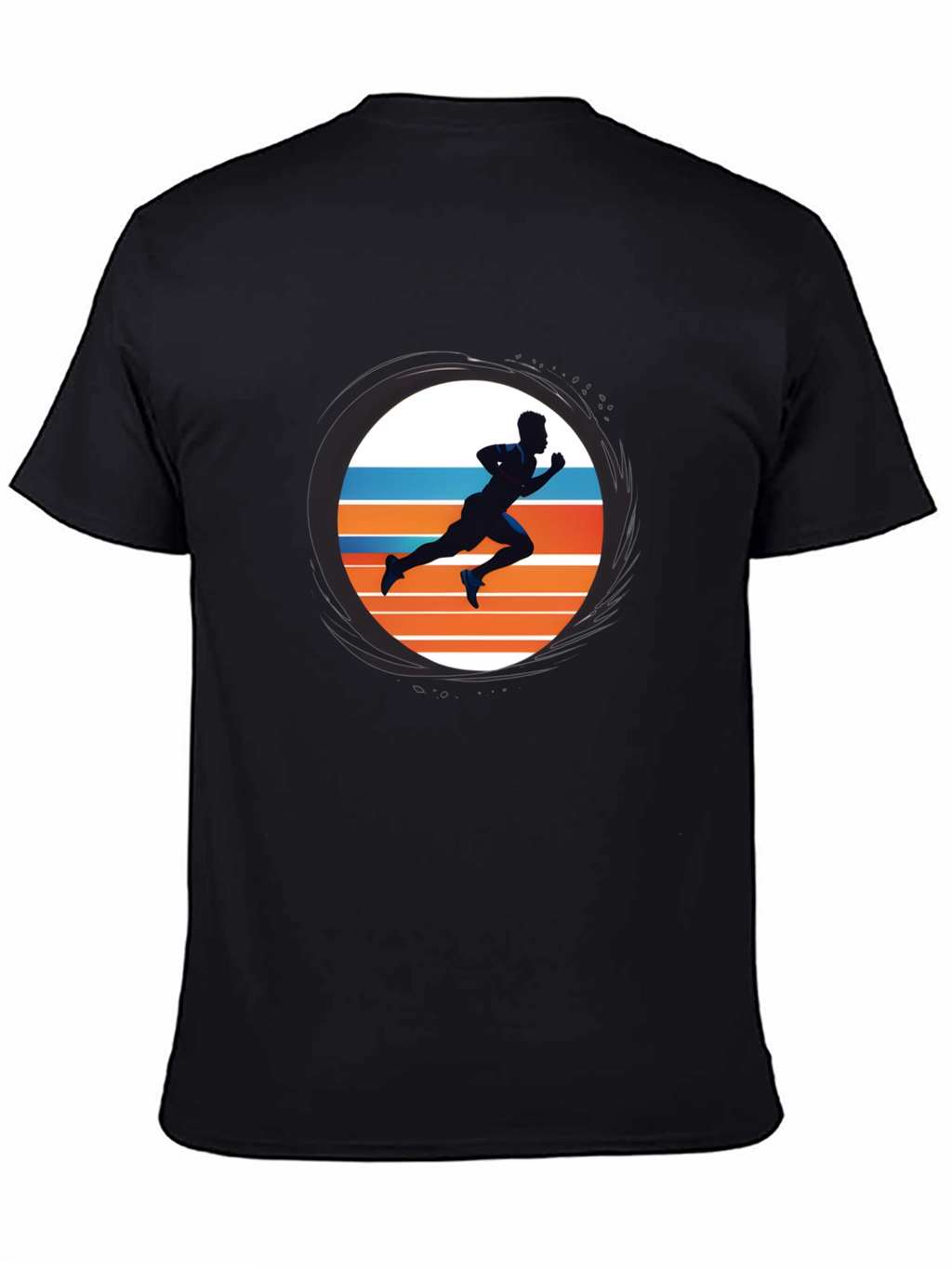 Runner Graphic Tee - Sporty Black T-Shirt