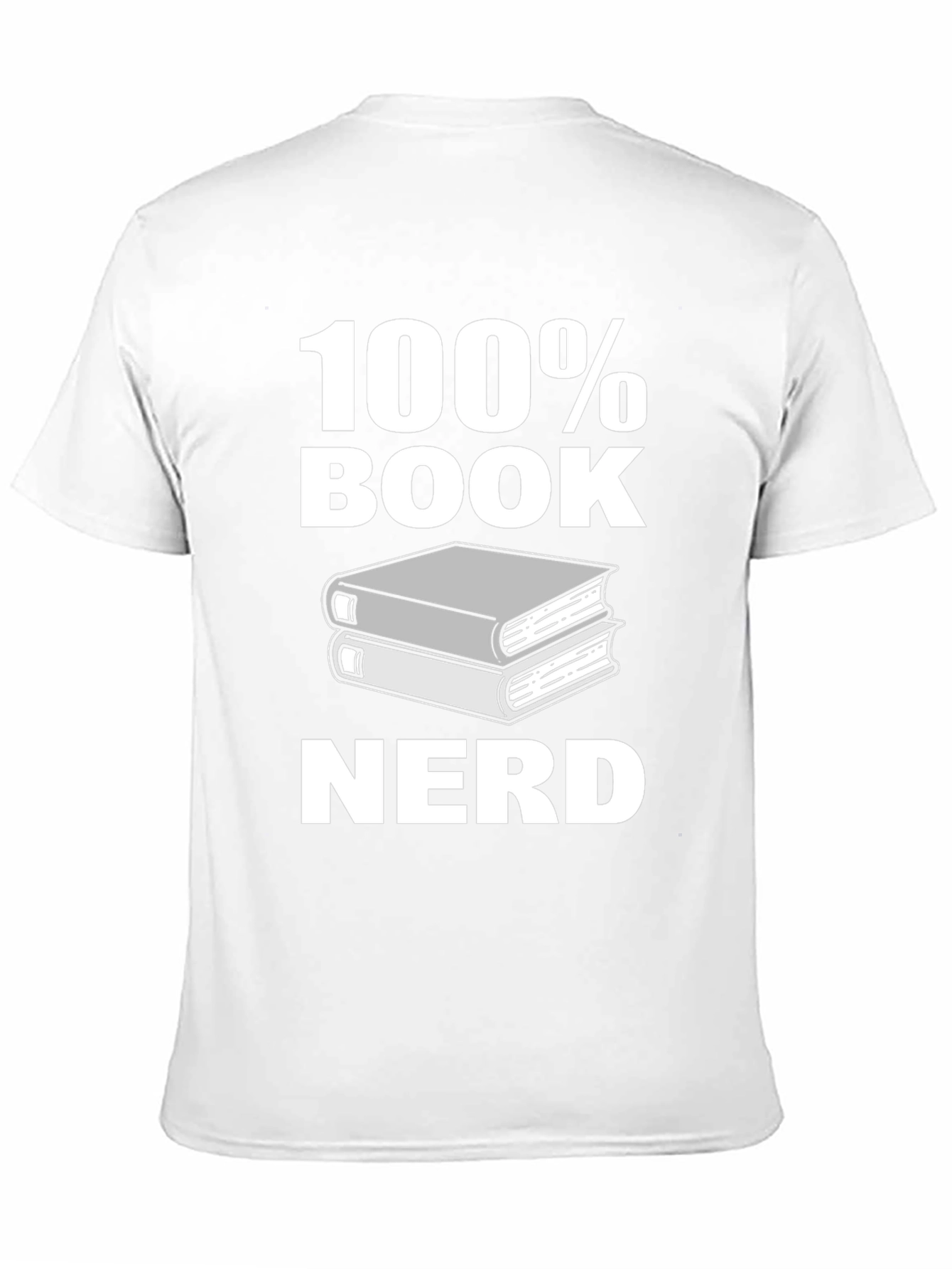 100% Book Nerd Graphic Tee - Black Unisex T-Shirt
