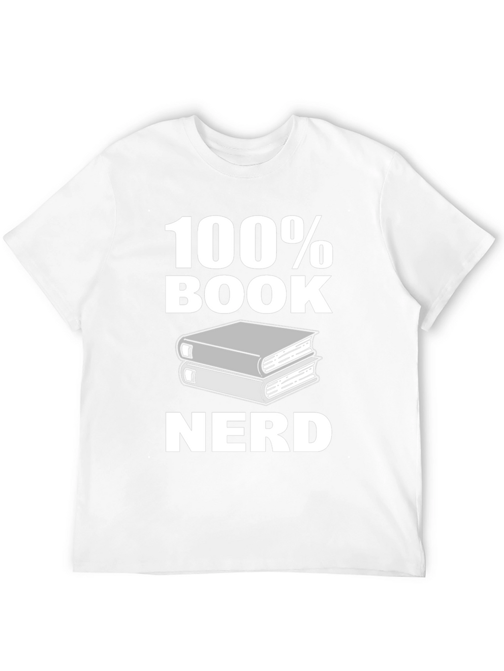 100% Book Nerd Graphic Tee - Black Unisex T-Shirt