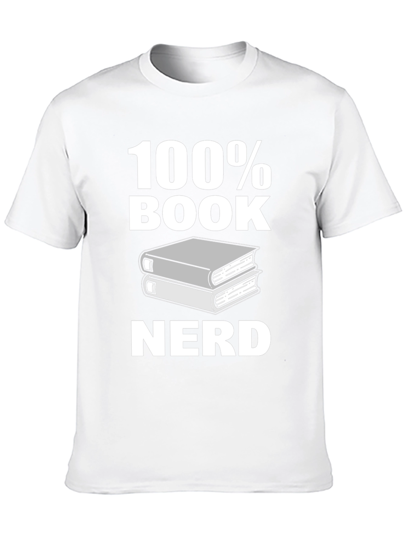 100% Book Nerd Graphic Tee - Black Unisex T-Shirt