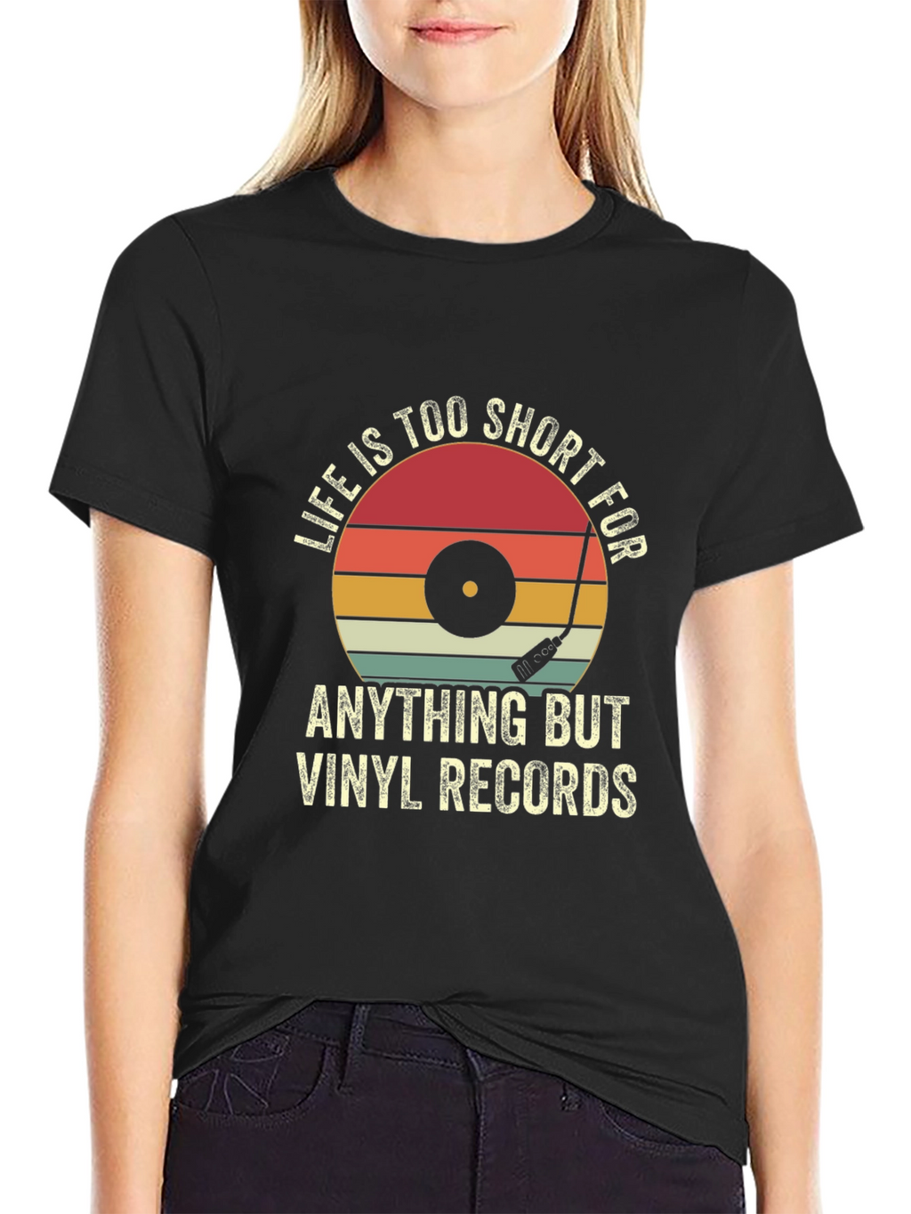 Vinyl Records Graphic T-Shirt
