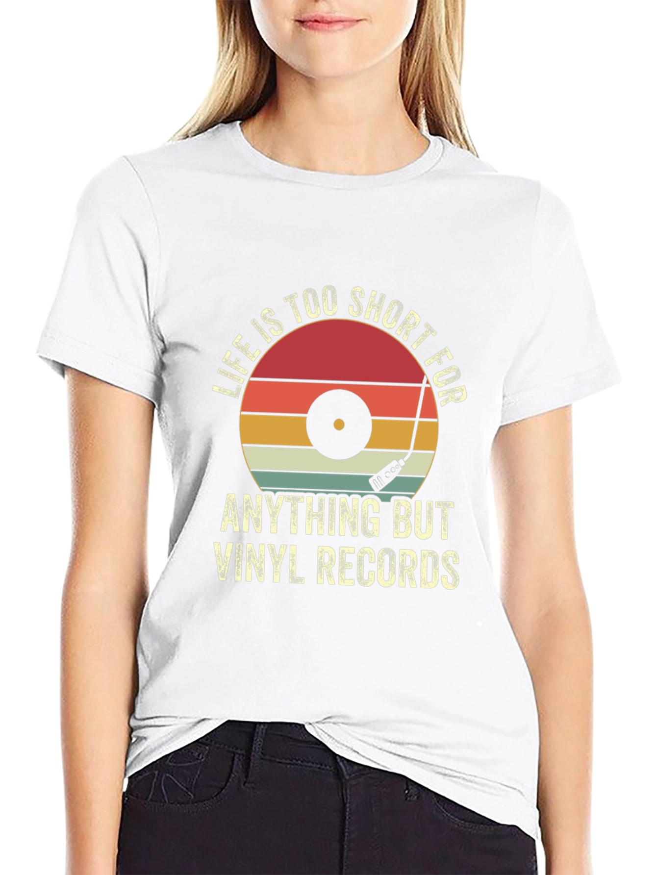 Vinyl Records Graphic T-Shirt