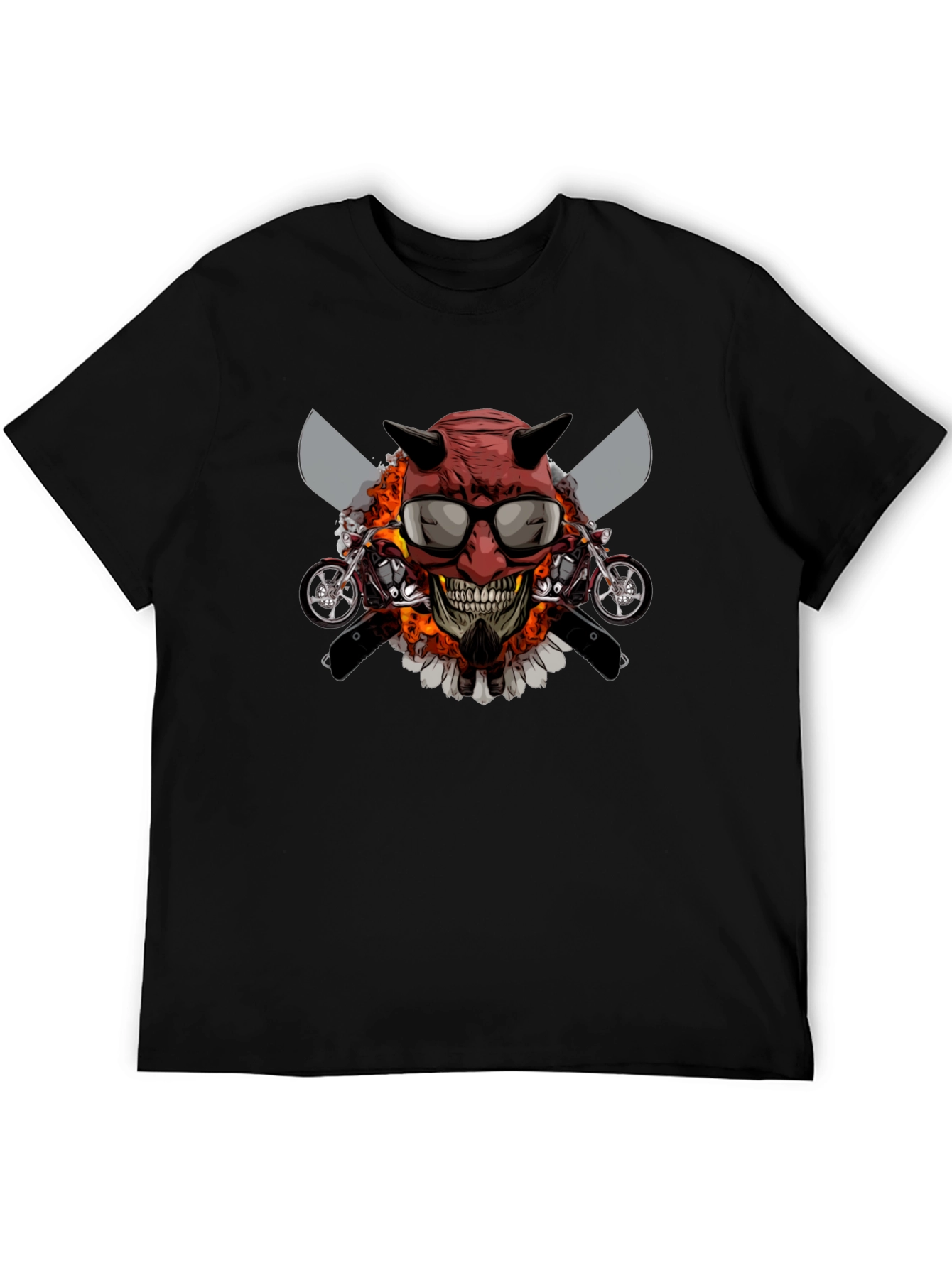 Devil Skull Motorcycle T-Shirt