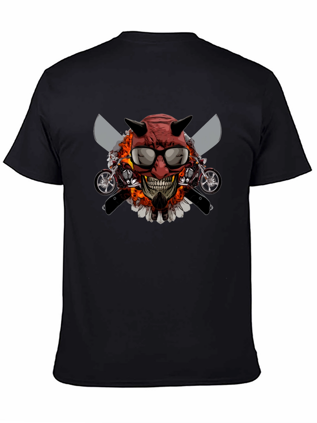 Devil Skull Motorcycle T-Shirt