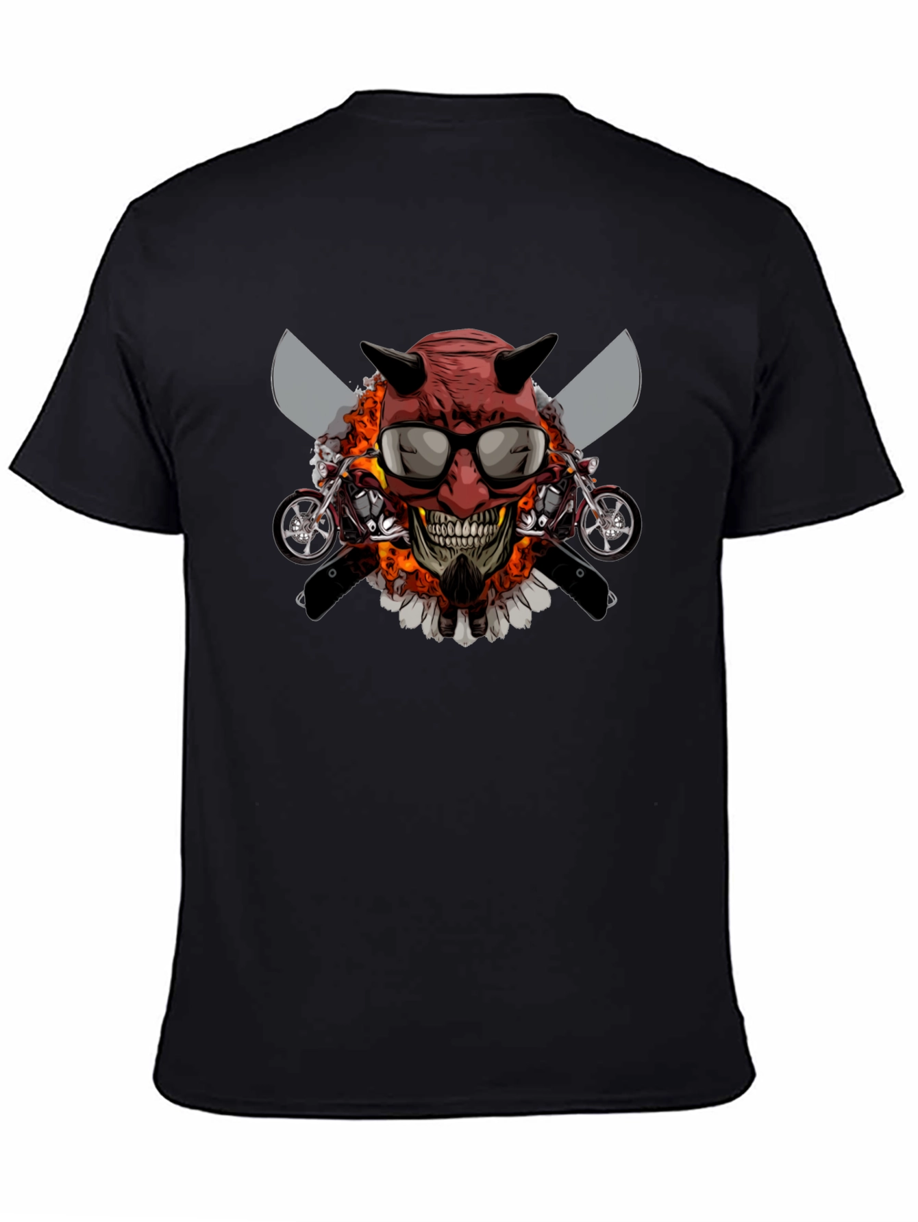 Devil Skull Motorcycle T-Shirt