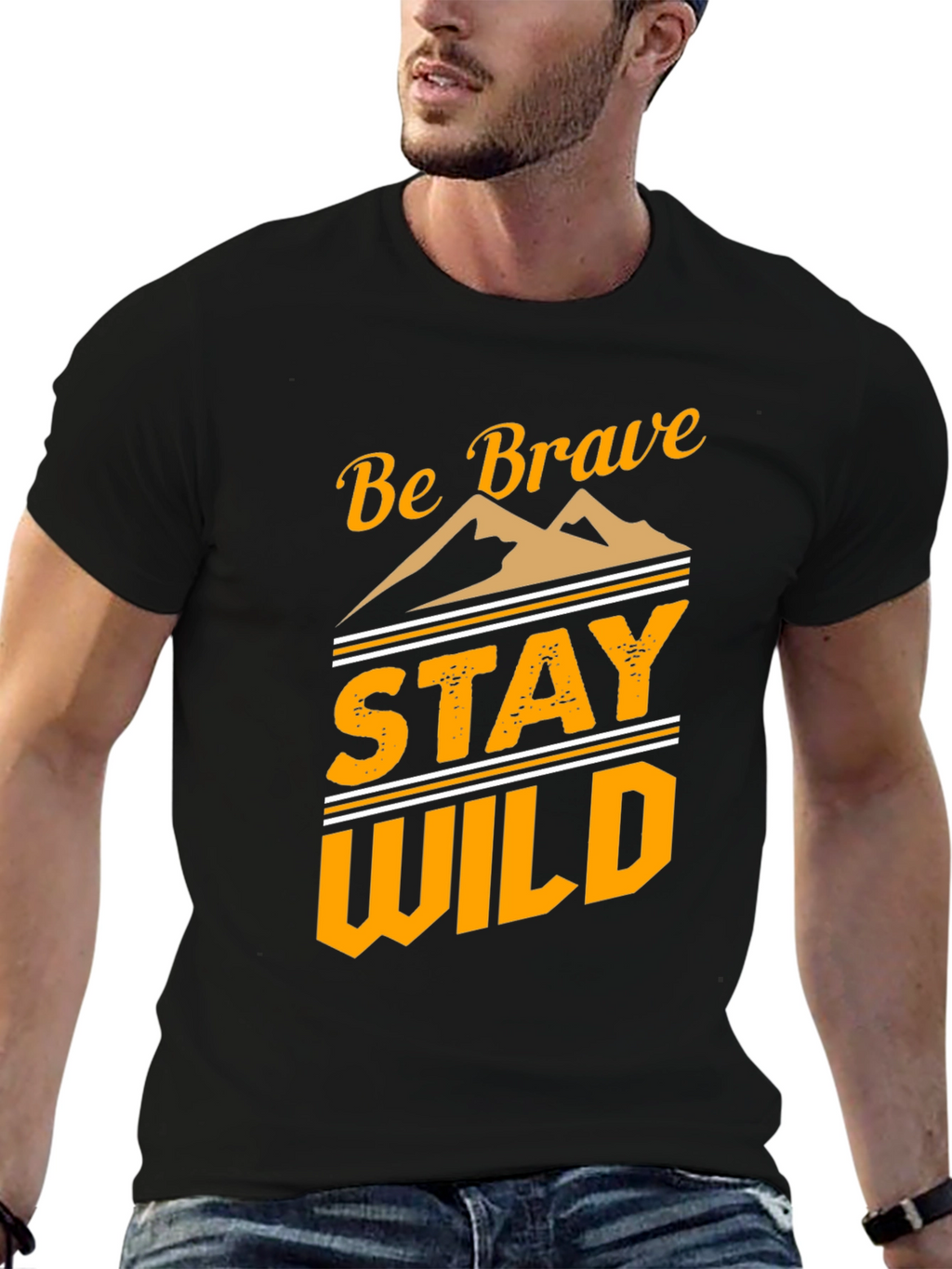 Be Brave Stay Wild Graphic Tee
