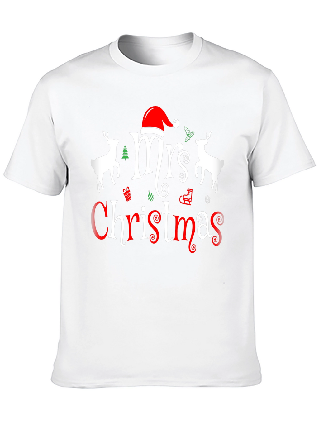 Mrs. Christmas Graphic Tee - Holiday Festive Shirt