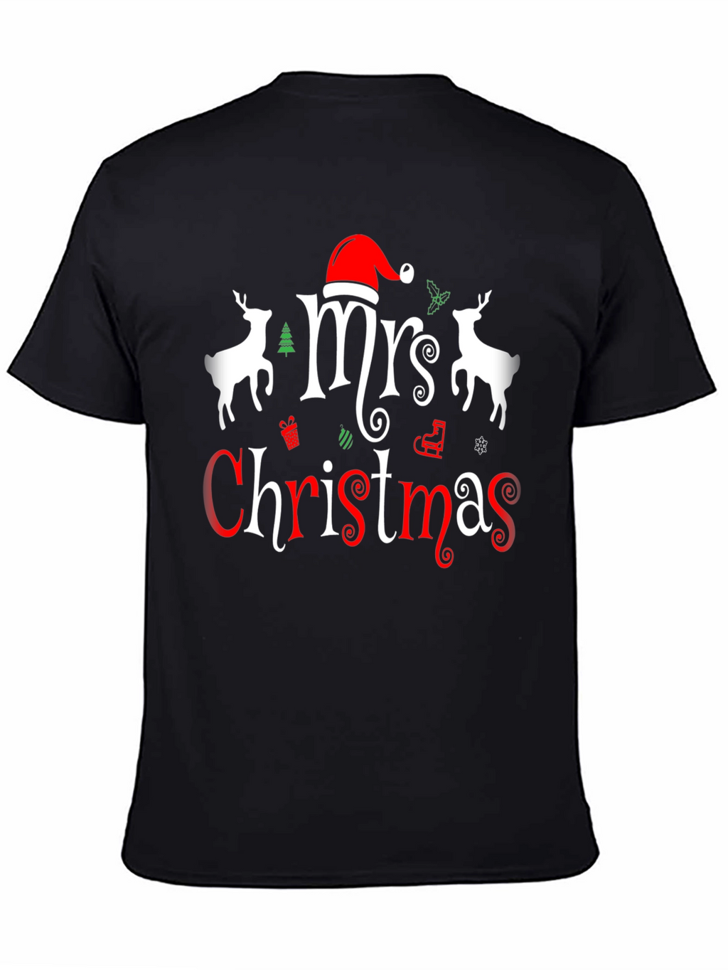 Mrs. Christmas Graphic Tee - Holiday Festive Shirt