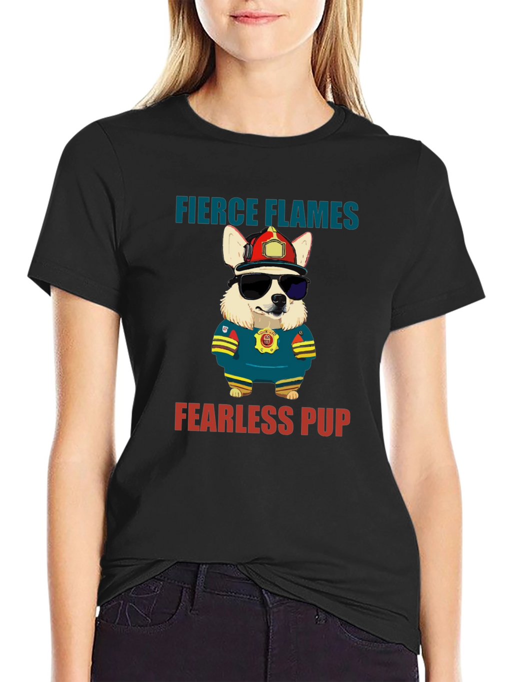 Fierce Flames Fearless Pup T-Shirt